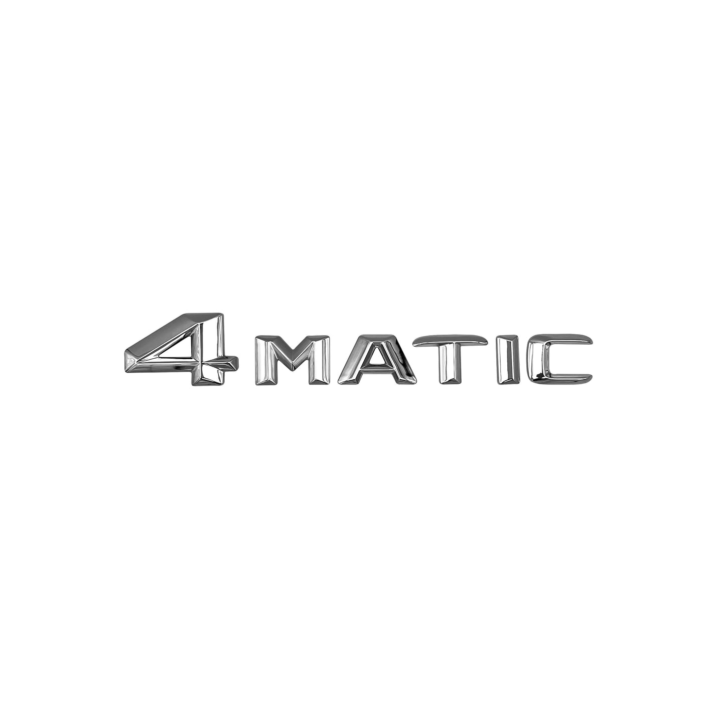 Mercedes-Benz 4Matic Trunk Emblem Chrome 3D Tailgate Lid OEM Logo Badge AMG New Style Modified