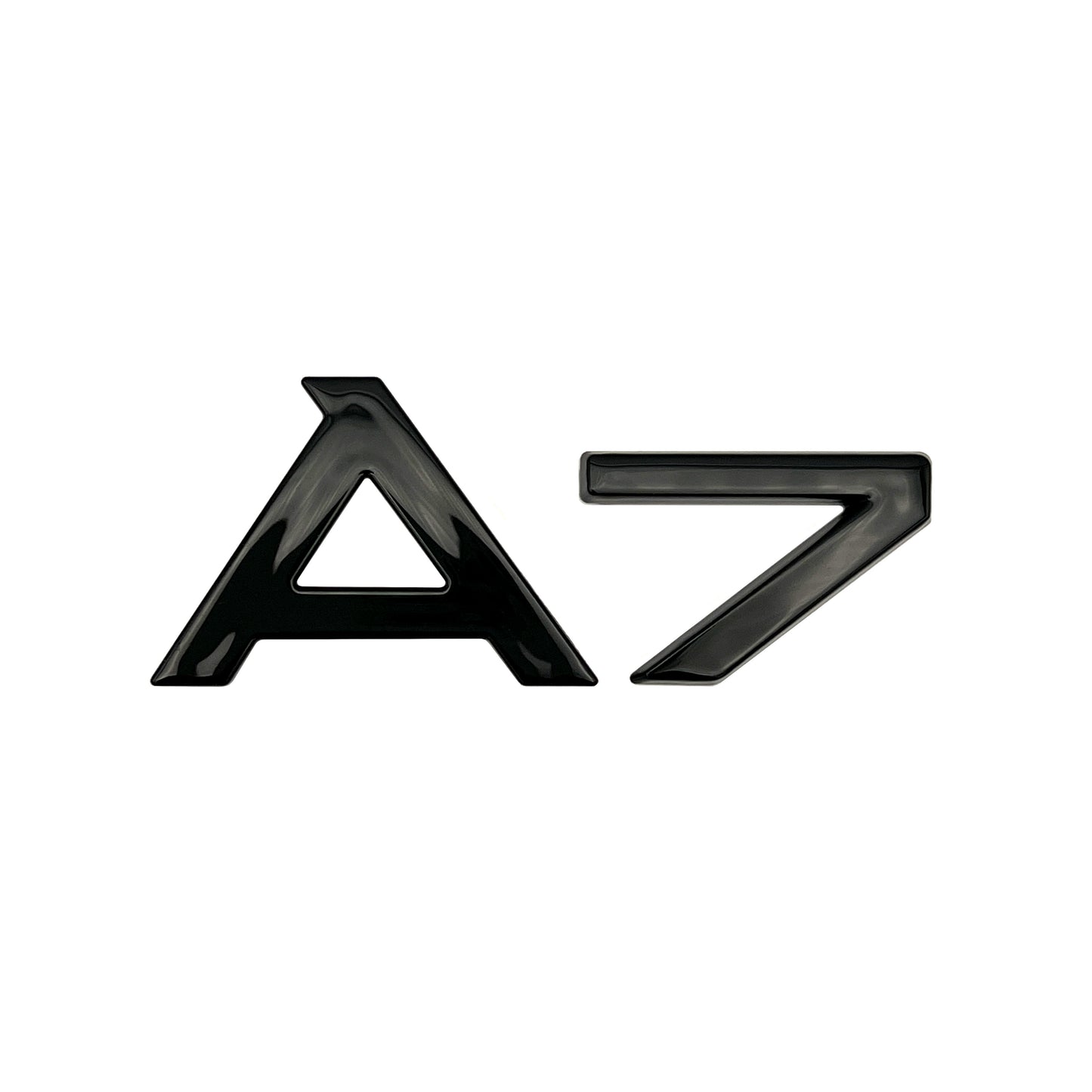 Audi A7 Gloss Black Emblem 3D Rear Trunk Lid Badge OEM S Line Logo Nameplate