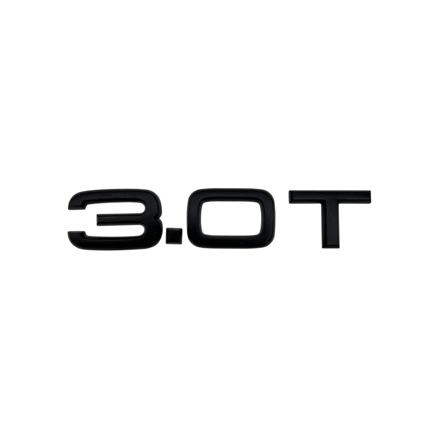 Audi 3.0T Matte Black Emblem Rear Trunk 3D Badge Nameplate Compact S Line OEM A6