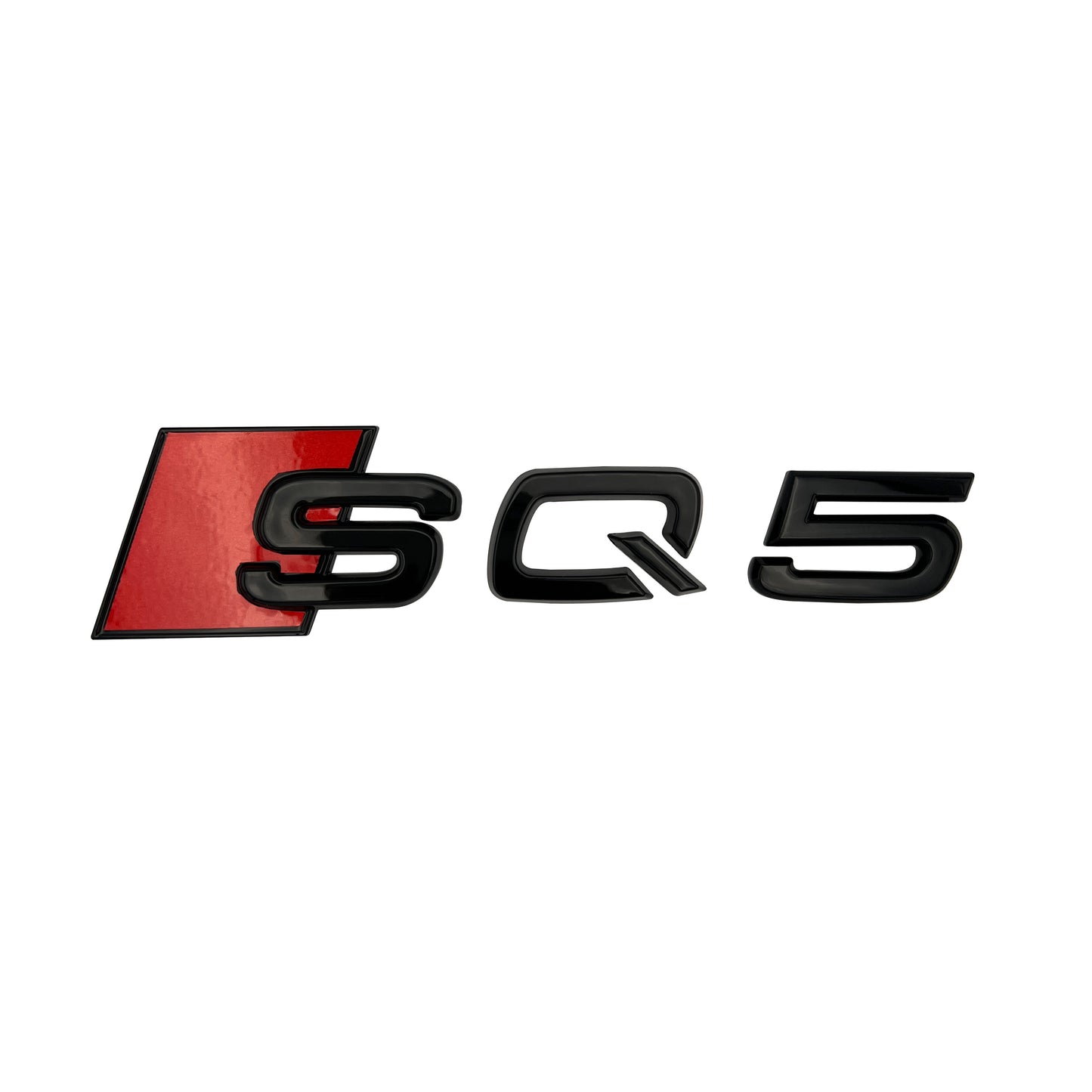 Audi SQ5 Gloss Black Emblem 3D Badge Rear Trunk Tailgate for Audi S Line Logo Q5