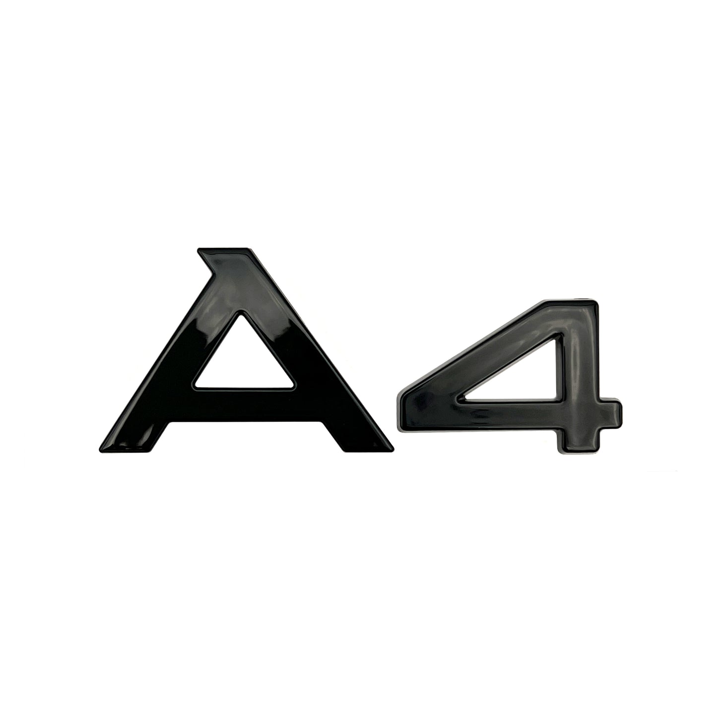 Audi A4 Gloss Black Emblem 3D Rear Trunk Lid Badge S Line Logo Nameplate