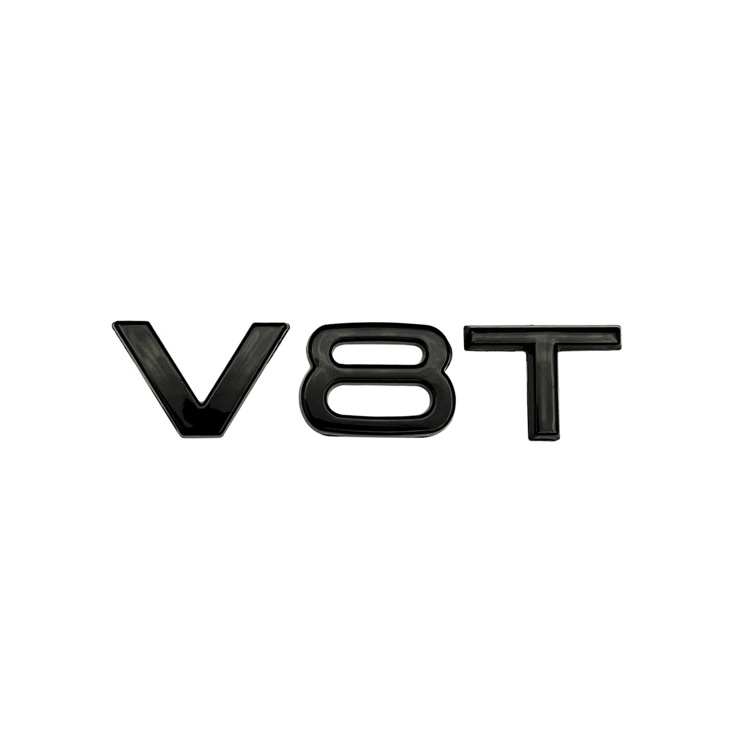 Audi V8T Emblem Gloss Black OEM Side Fender Badge A4 A5 A6 A7 S6 Q3 Q5 Q7 TT