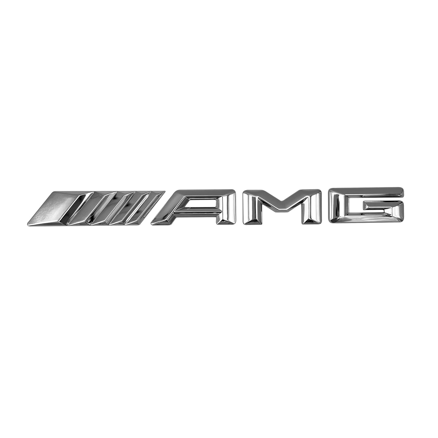 2014+ Mercedes Benz A C E S CL SL GL AMG Emblem Chrome Front Grille OEM 3D Badge