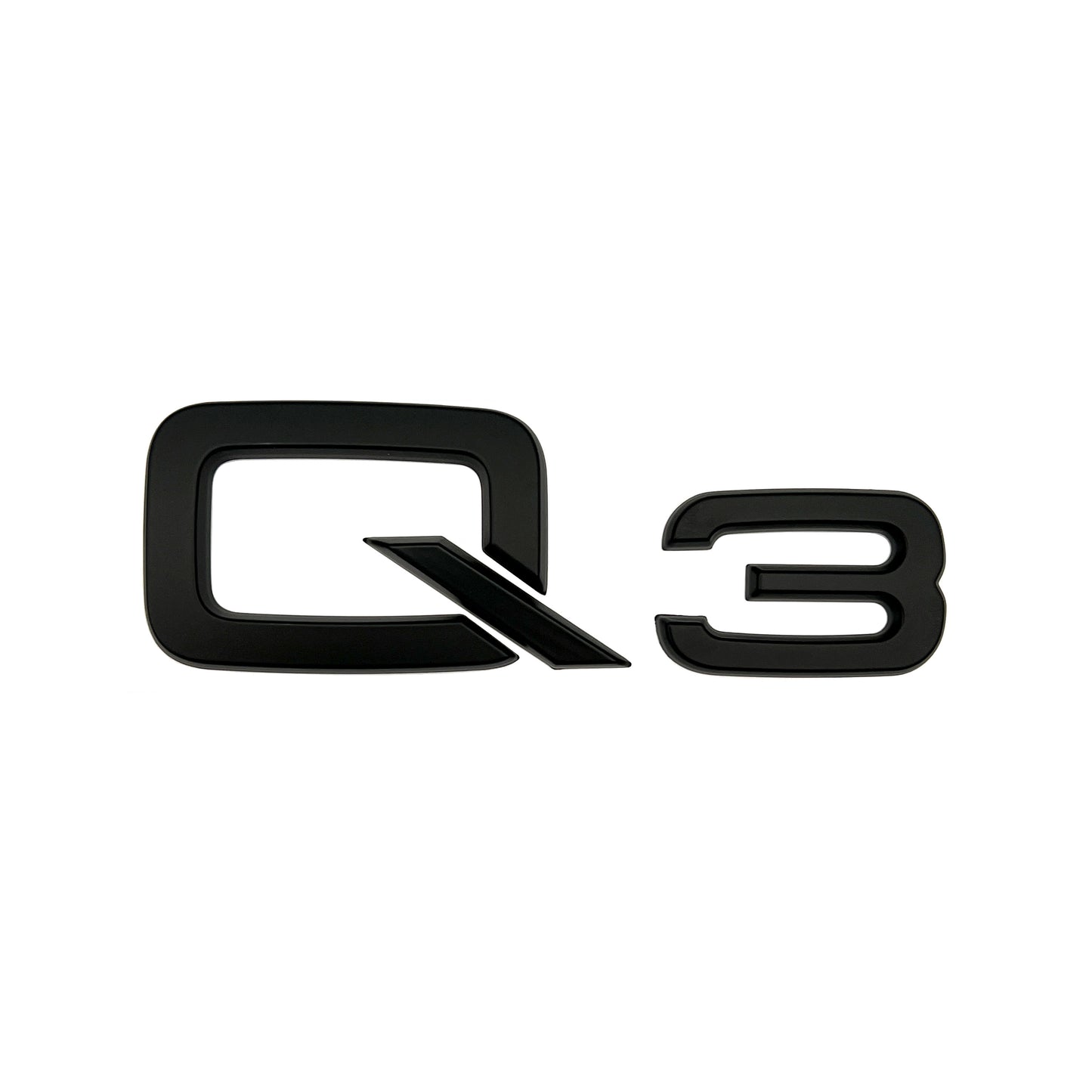 Audi Matte Black Q3 Rear Emblem 3D Trunk Lid Badge OEM S Line Logo Nameplate SQ3