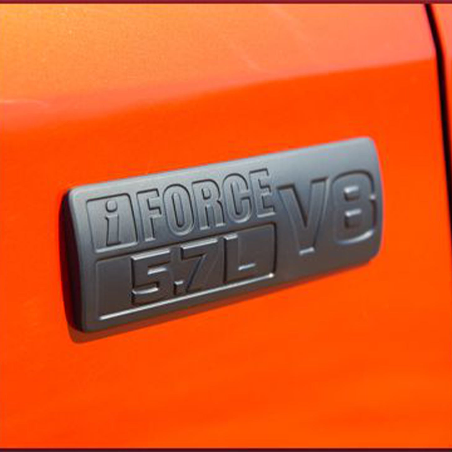 2007-2018 Toyota Tundra 3D Metal iForce 5.7 V8 Matt Black Emblem Badge 6.75" x 2.25"