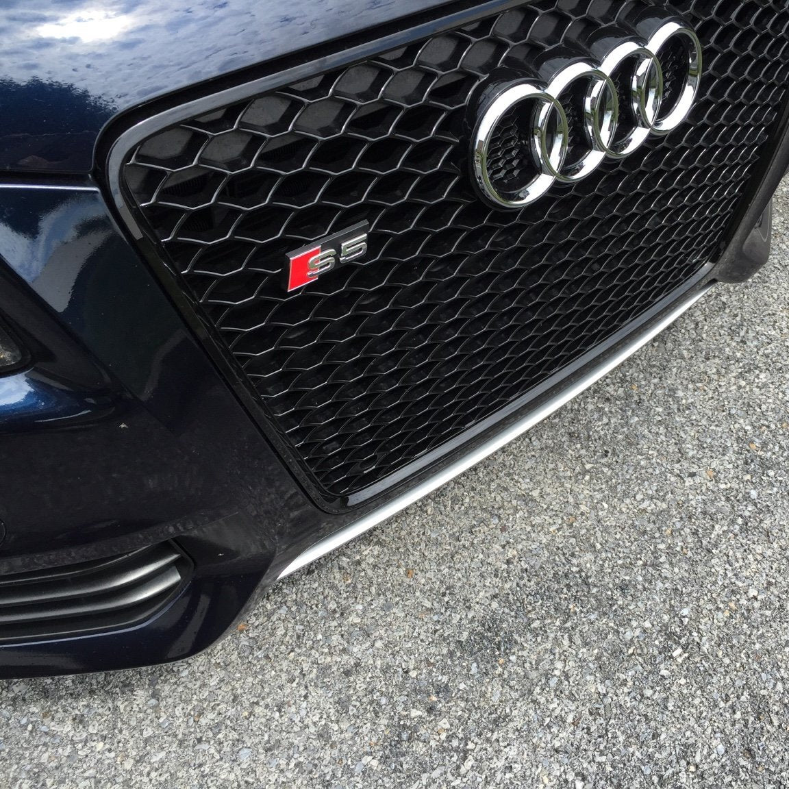 Audi S5 Front Grill Emblem Chrome fit A5 S5 Hood Grille Badge Nameplate OE Spec