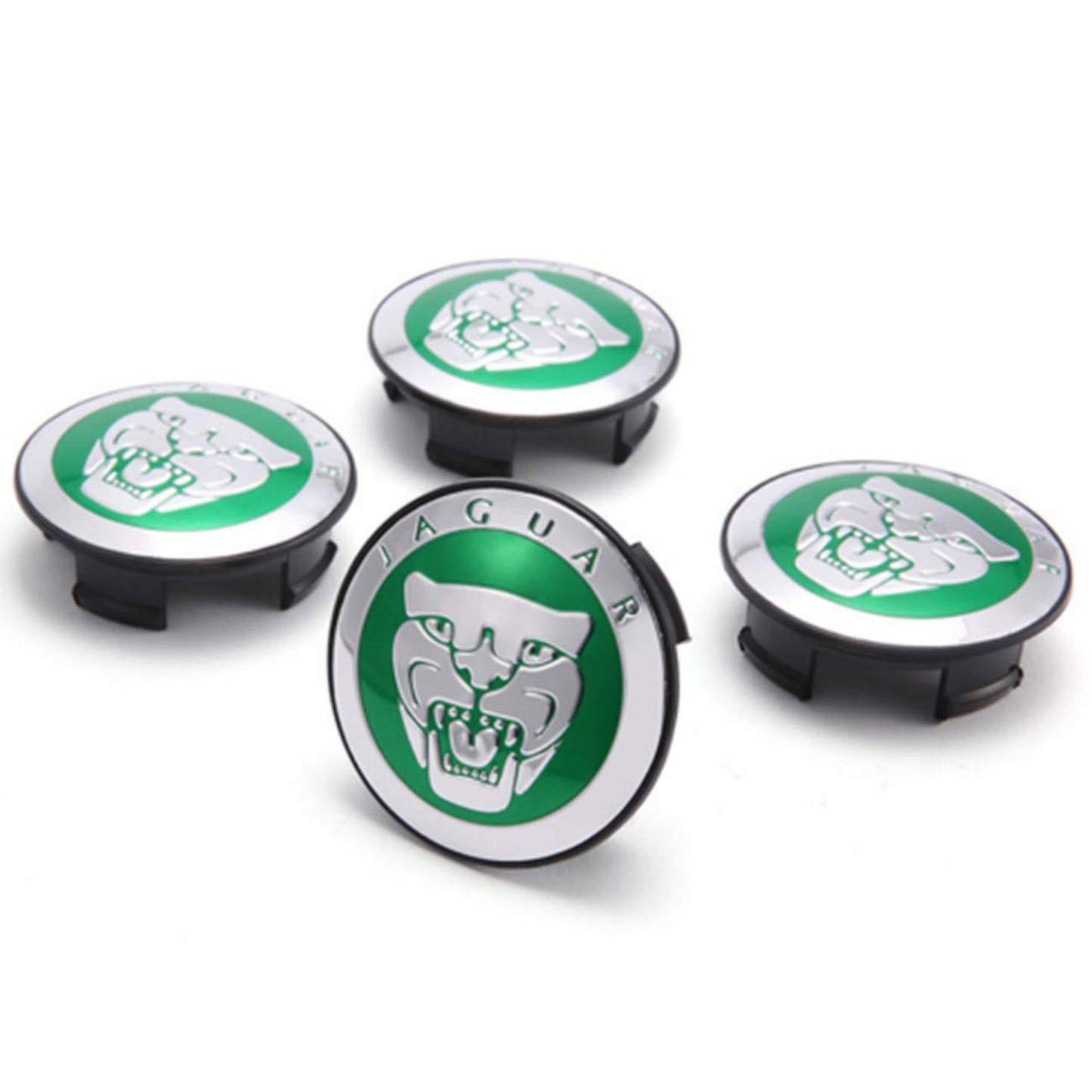 Jaguar Set Of 4 Green Wheel Center Cap 59mm