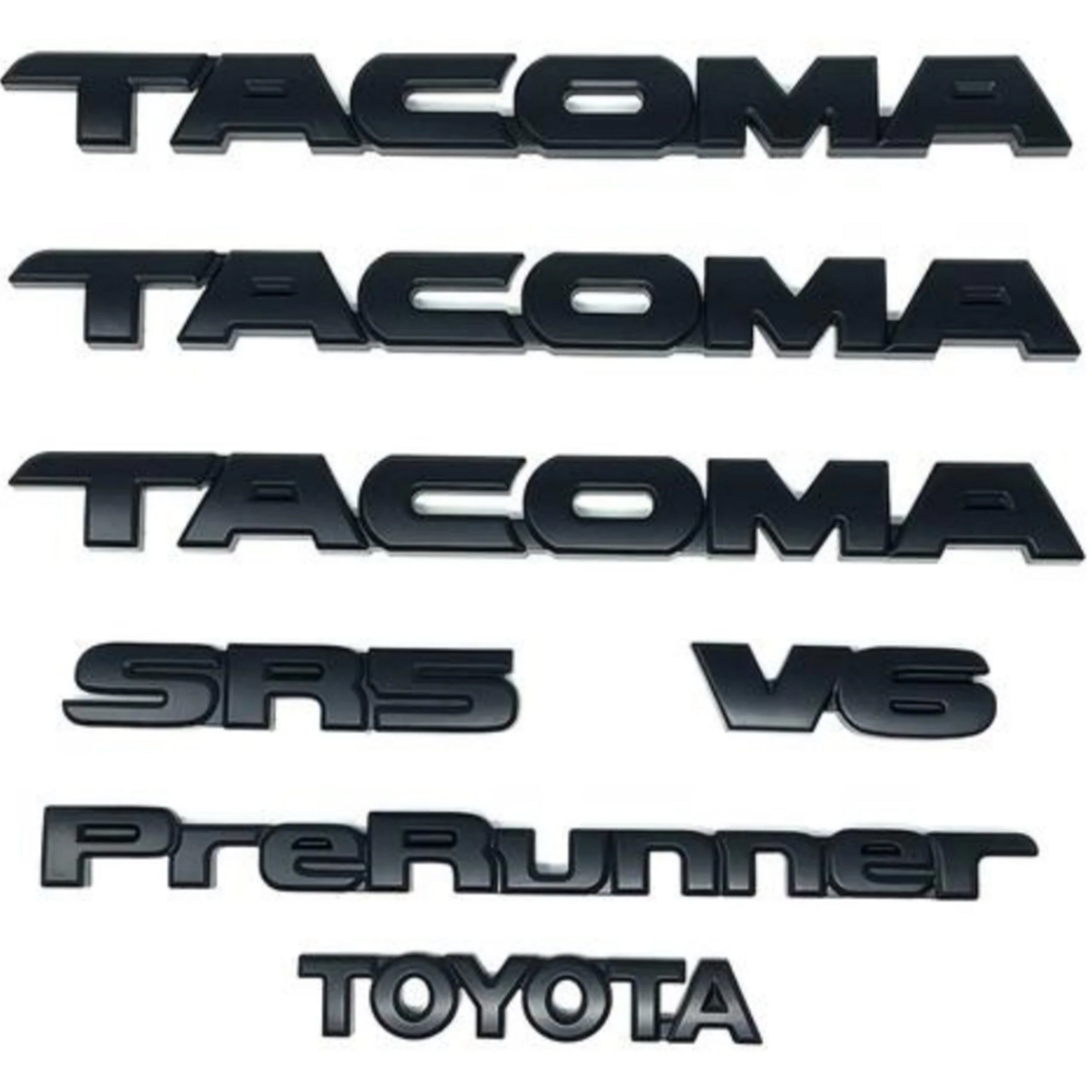 2005 2015 Toyota Tacoma Prerunner V6 7pcs Overlay Kits Matte Black Emb