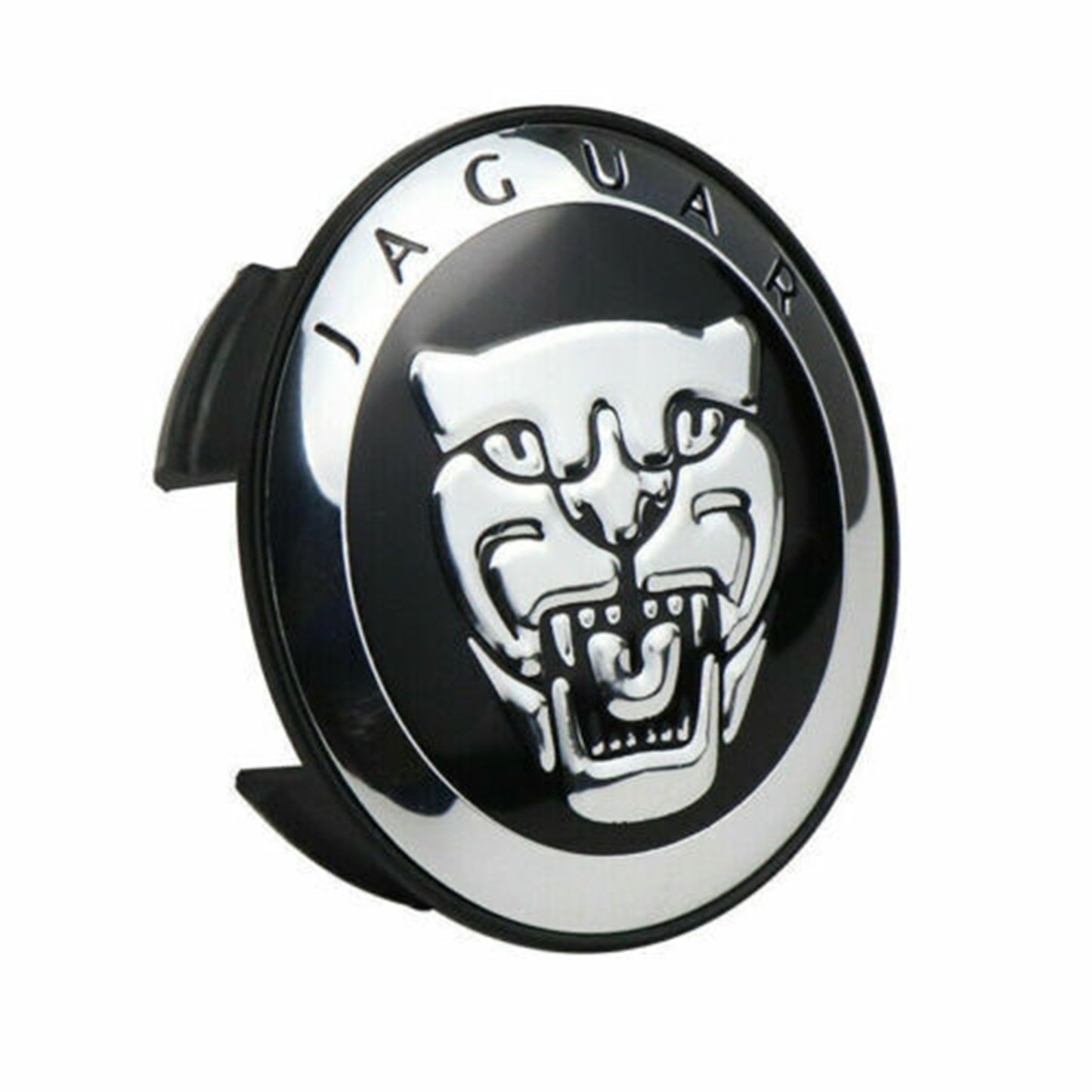Jaguar XF XJ XE XEL XFL XJL XK 4PCS Black Silver Wheel Center Hub Cap 59mm