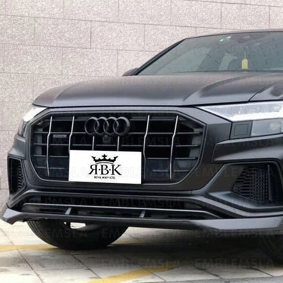 Audi Rings Front Grille Hood Emblem Gloss Black Badge A1 A3 A4 S4 A5 S5 A6 S6 TT 273mm