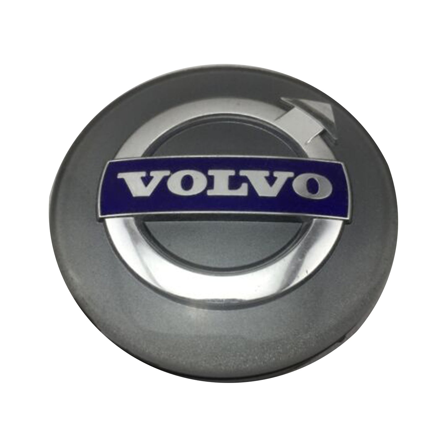 Volvo S60 V70/XC70 S80 XC90 C70 S40 V50 C30 4 OEM Silver Center Hub Caps