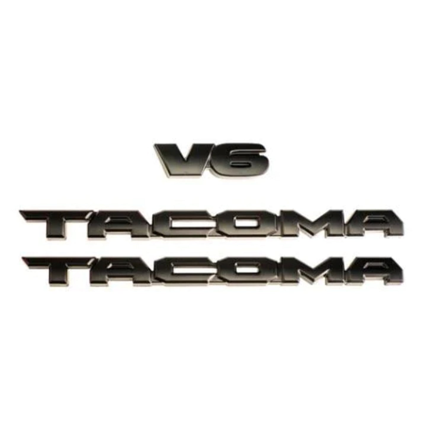2016-2021 Toyota Tacoma Tag Matte Trd Off Road Blackout Emblem Overlay Kit Oem V6