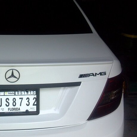 2014-2016 Mercedes-Benz AMG C E S SL Black Rear Emblem Trunk Badge 3D Gloss