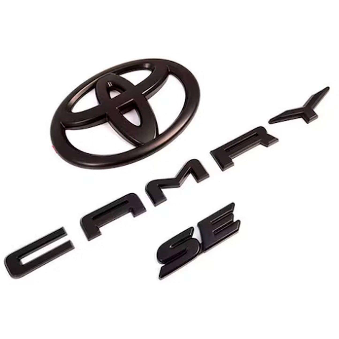 2018-2022 Toyota Camry Se Hybrid 4pcs Matte Black Out Overlay Emblem Badge