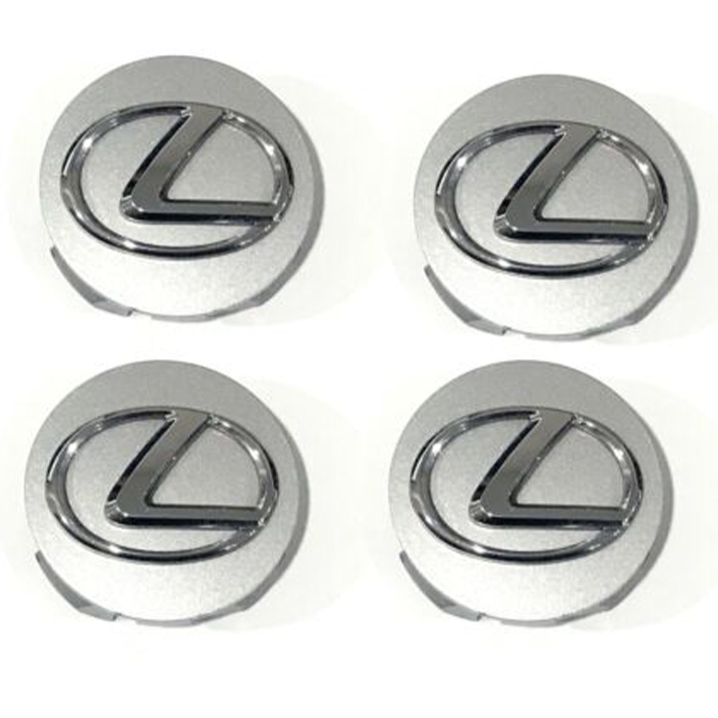 2006-2013 Lexus 4PC Silver Wheel Center Hub Caps 62mm Rim