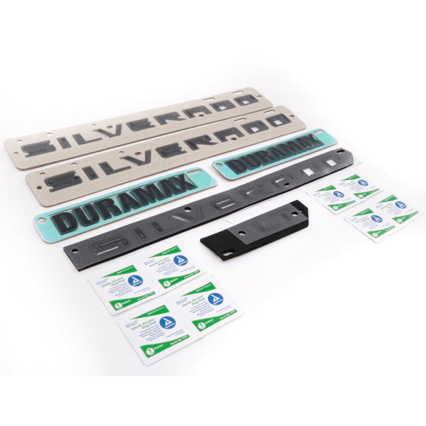 2019-2022 Chevrolet Silverado LT Duramax Black Emblem Kit Black OEM GM