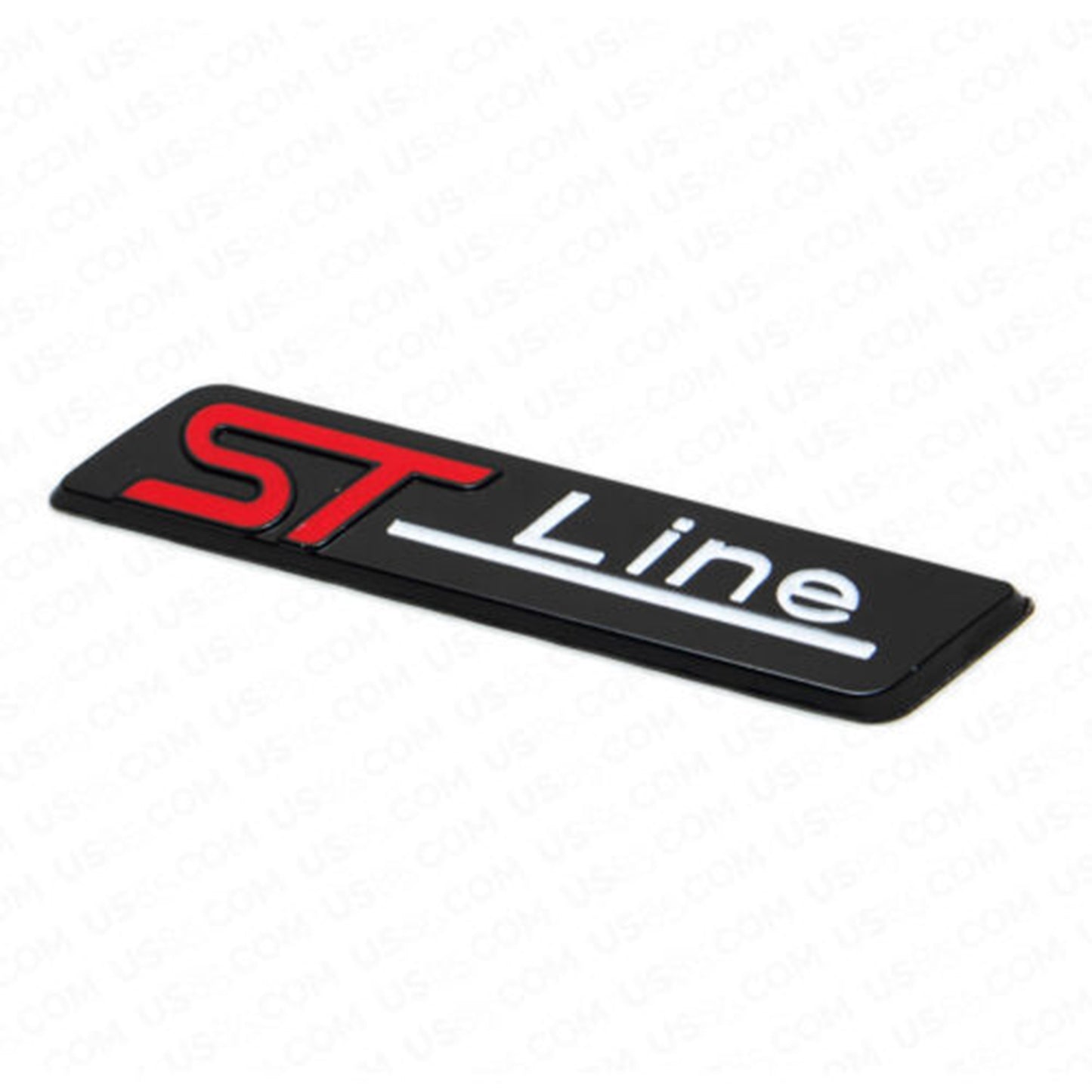 Ford 2x ST LINE Car Sport Fender Marker Badge Racing Emblem Black Red Decor