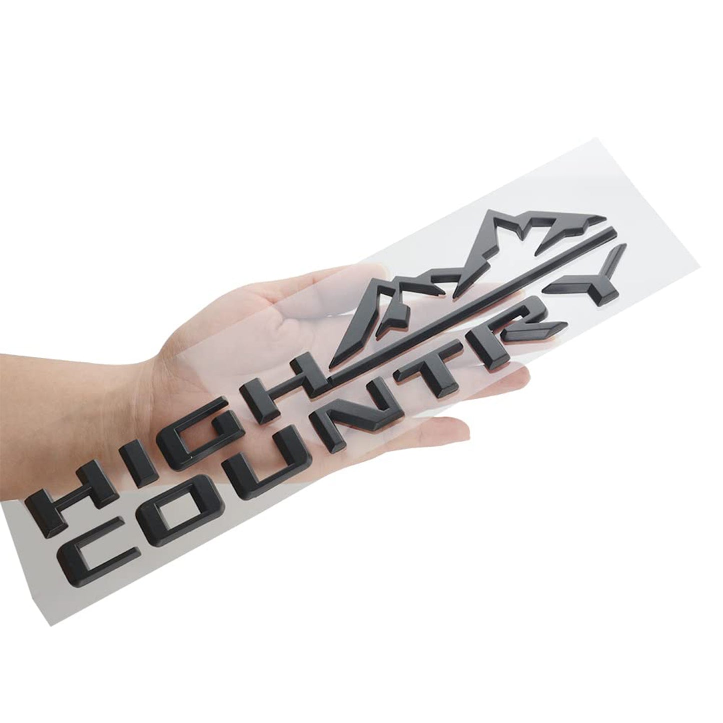 2019-2021 Chevrolet Tahoe Silverado High Country Fender Letter Emblem Badge 2x Gloss Black
