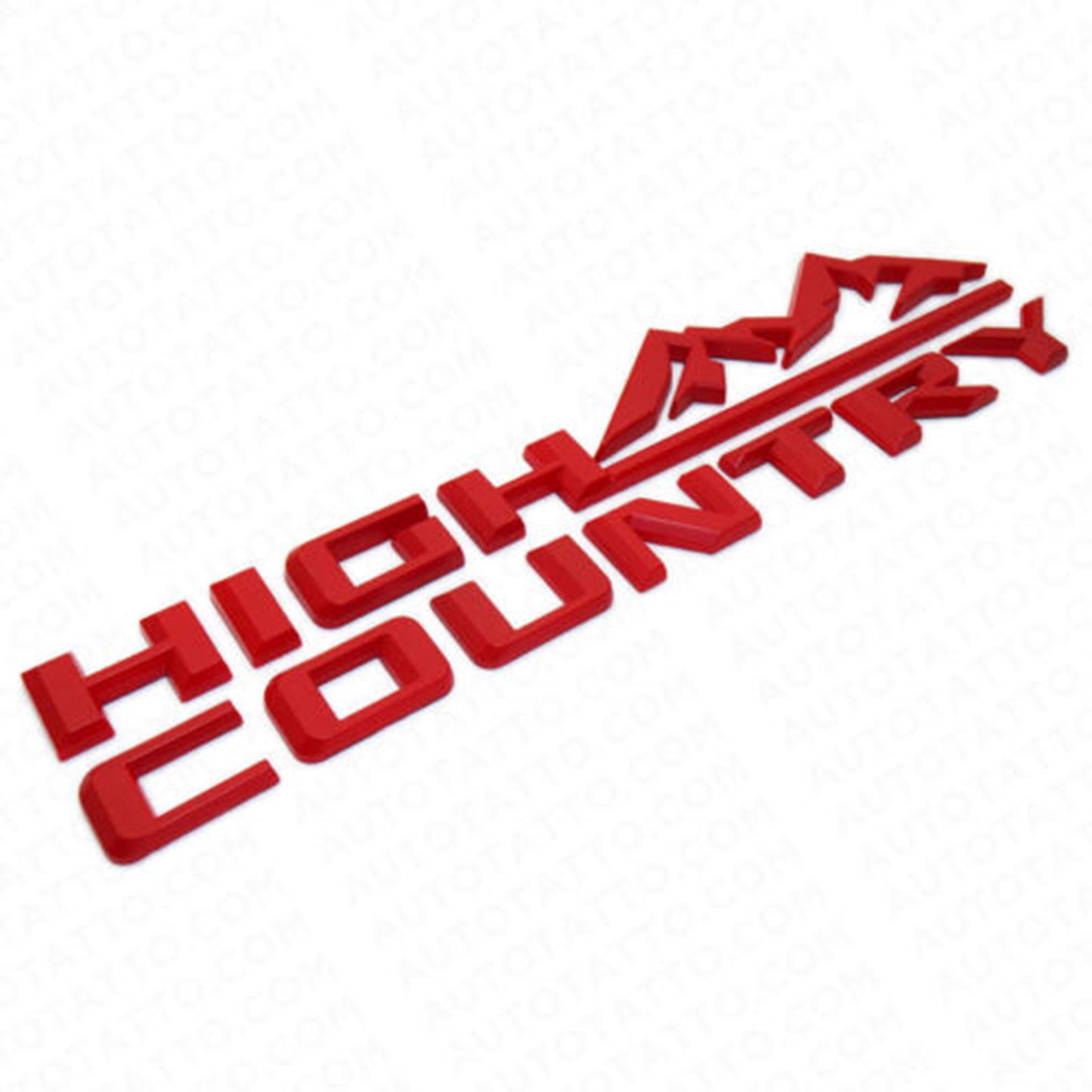 Chevrolet Chevy Tahoe Silverado High Country Fender Letter Logo Emblem Badge 2x 19-21 Red