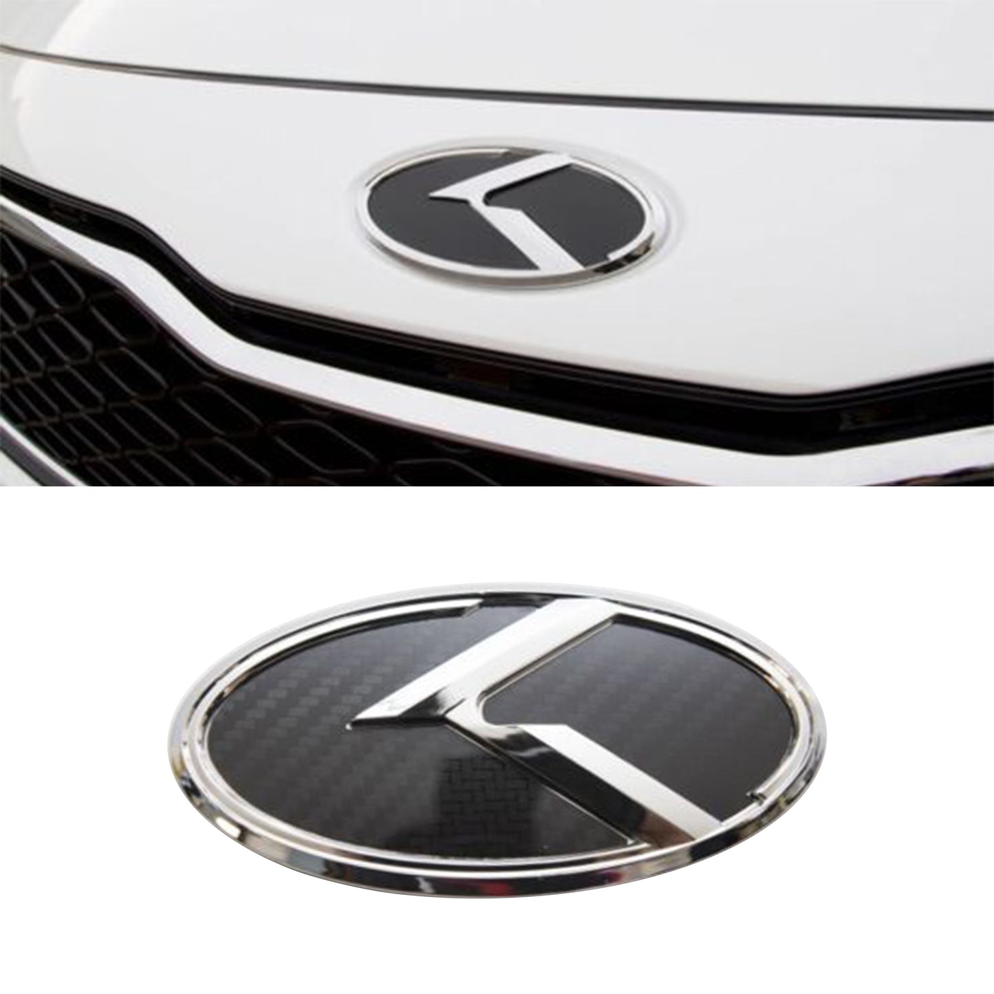 2011-2015 Kia Soul KDM Hood+Trunk 3D K Logo Emblem (2 SET)