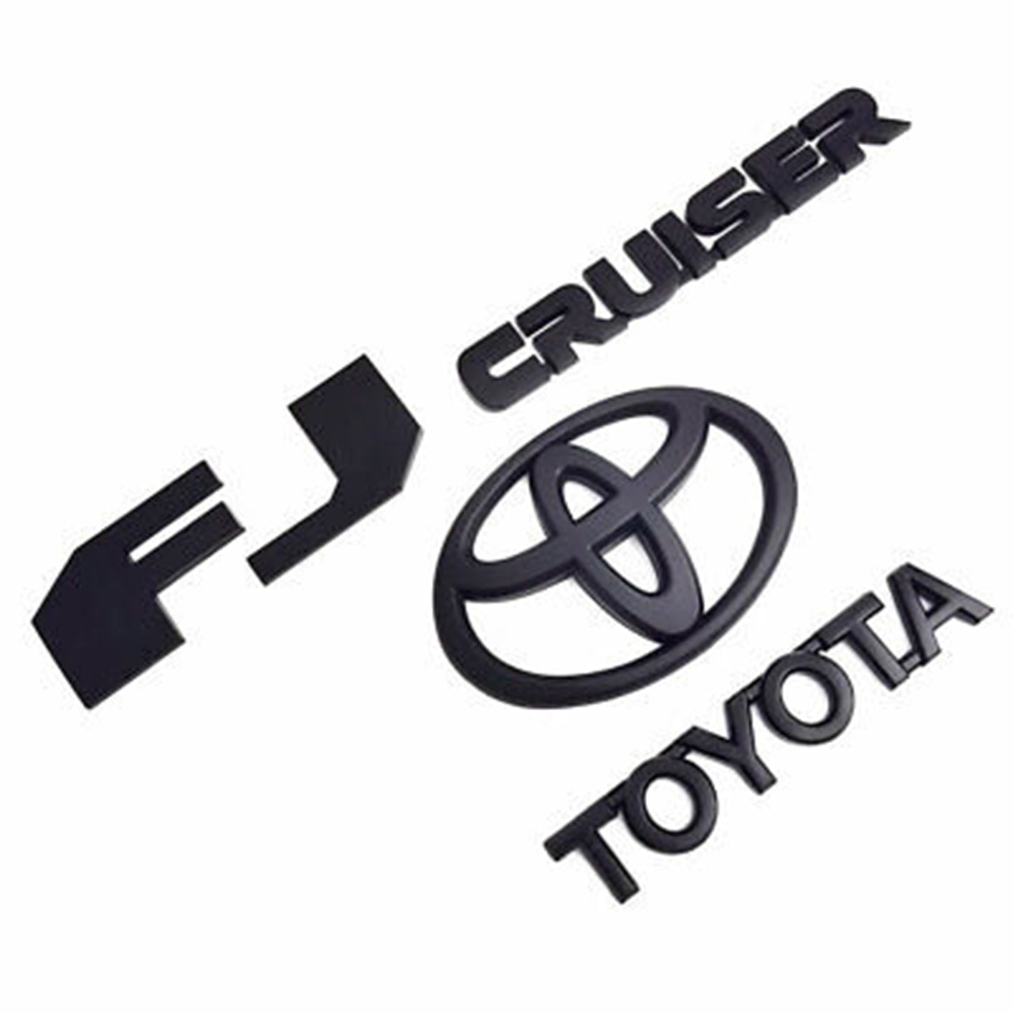 2007-2015 Toyota FJ Cruiser Rear Door Emblem Logo Badge Nameplate Matte Black