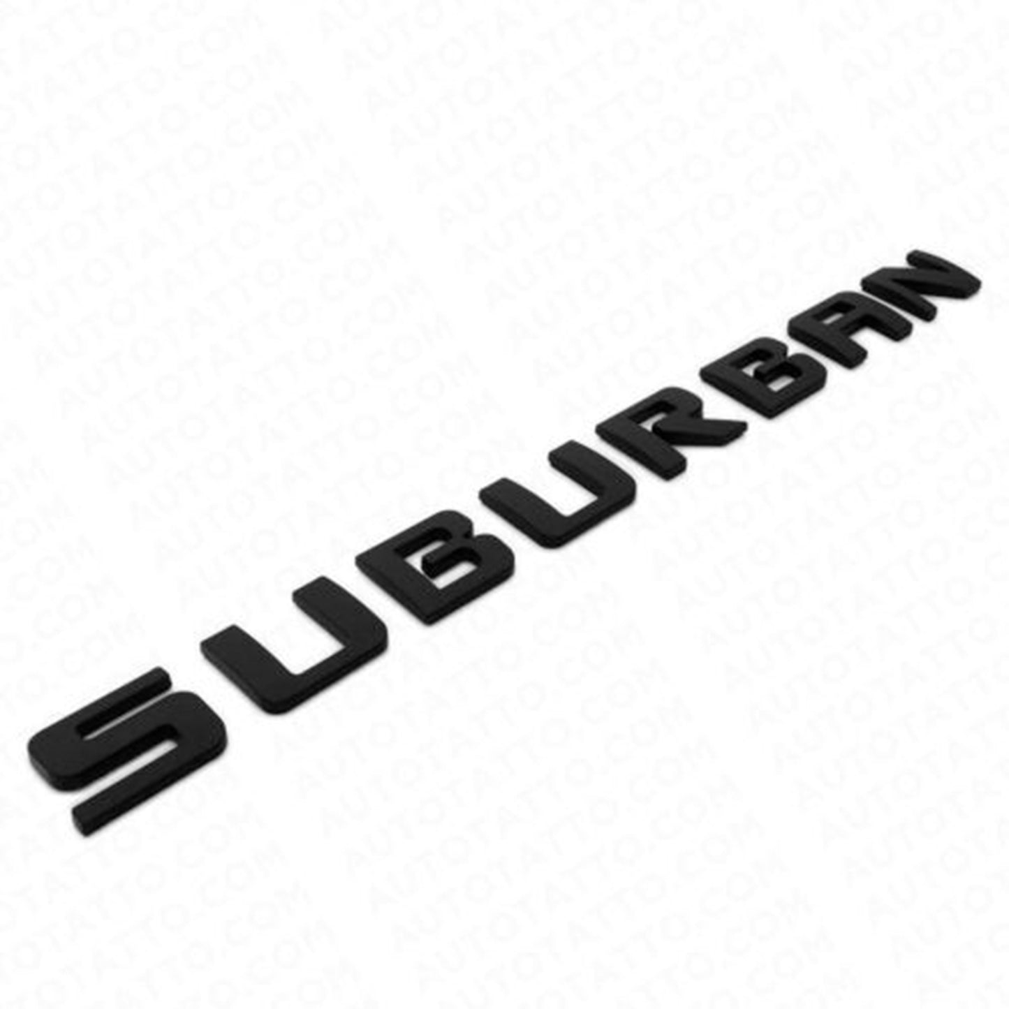 Chevrolet Chevy Suburban Door Liftgate Nameplates Letter 3D Badge Emblem LTZ Black 2x