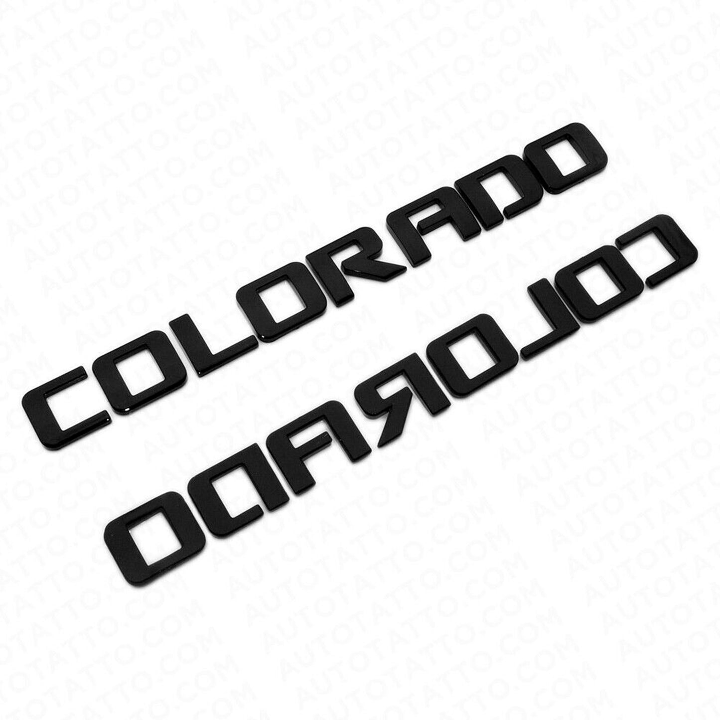 Chevrolet Chevy Colorado Fender 3x Tailgate Badge Logo Emblem Truck OEM Black Sport