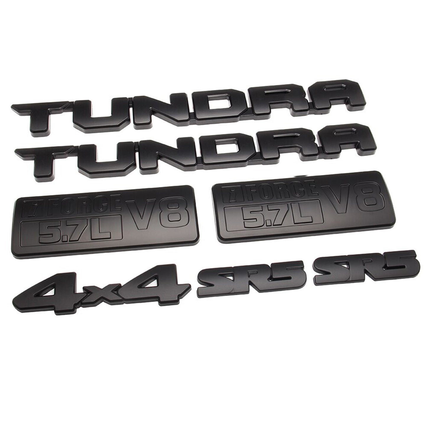 2014-2021 Toyota Tundra 7pcs Black Out Emblem Badge Kit Sr5 4x4 V8 5.7l Logo