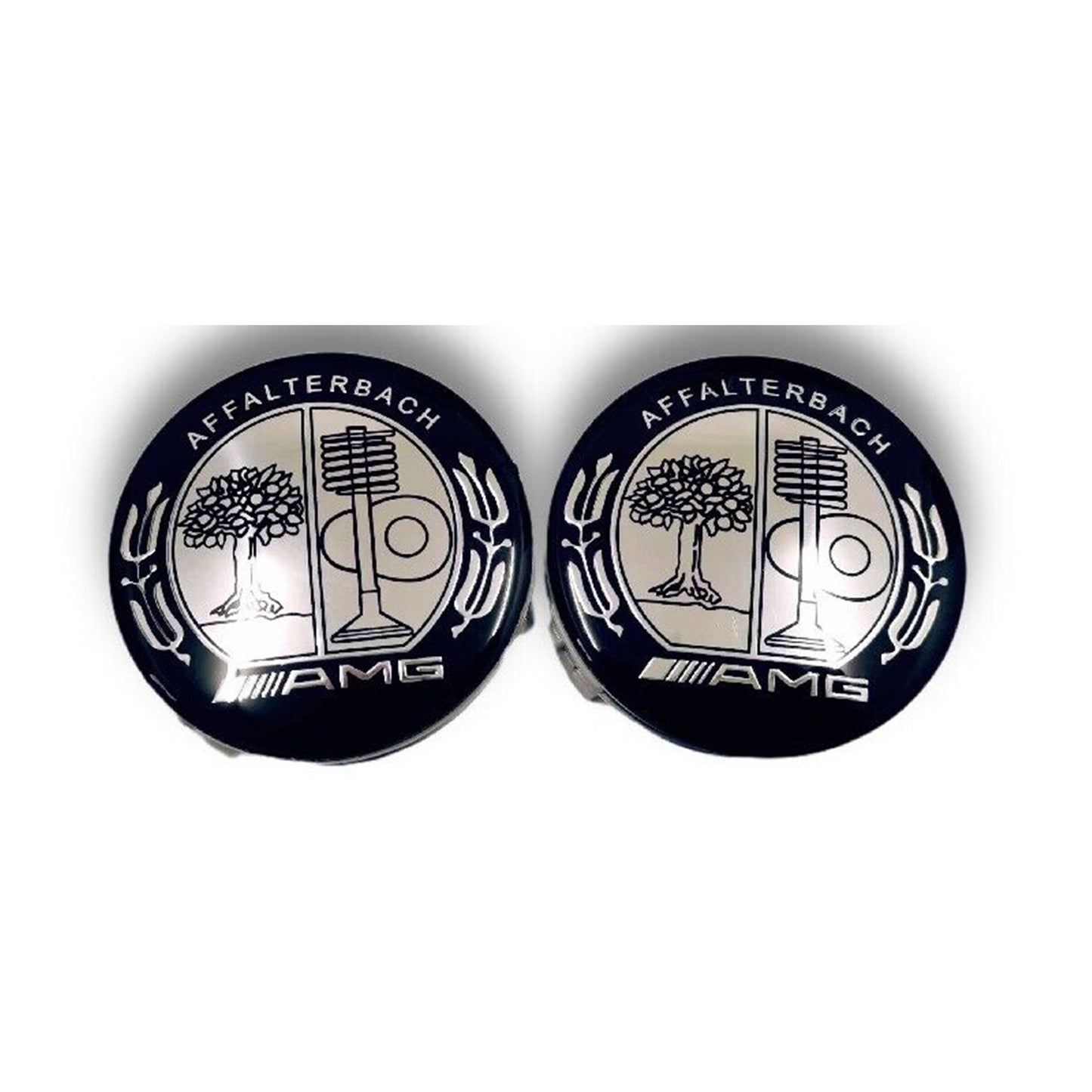 Mercedes-Benz AMG 4x For hub caps, wheel caps Affalterbach 75mm / chrome DE