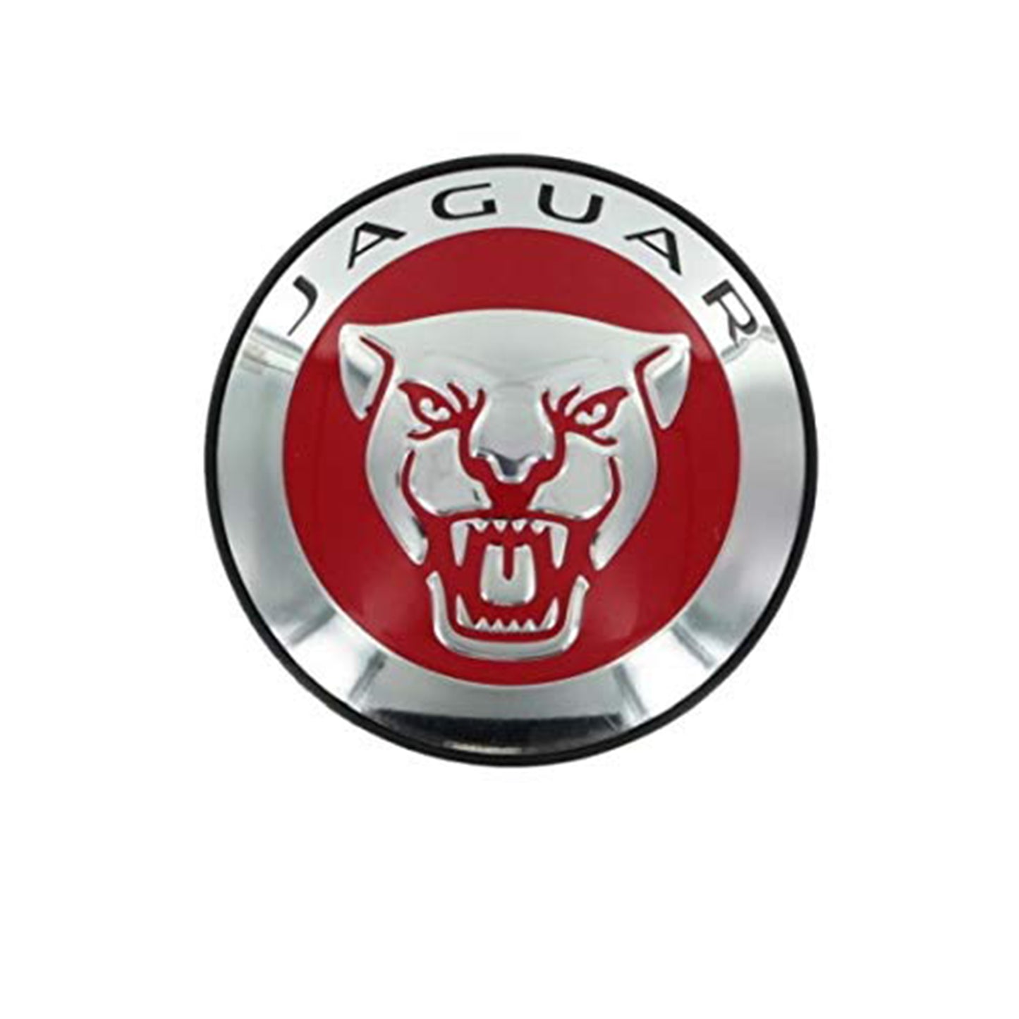 Jaguar XJ XK XF XE F-Type E-Pace Genuine SET OF 4 Growler Red Wheel Center Caps