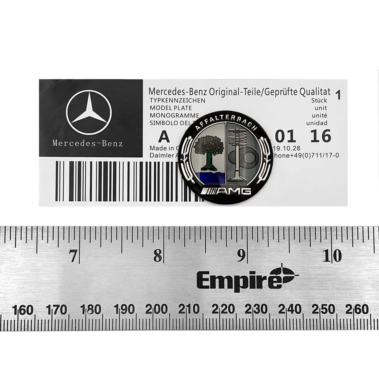 Mercedes-Benz AMG Affalterbach Color Tree 3D Multimedia Control Emblem Interior Badge 29mm