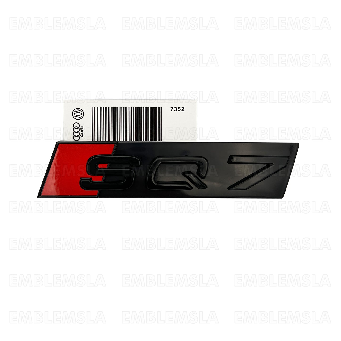 Audi SQ7 Front Grille Emblem Gloss Black fit SQ7 Q7 Hood Grill Badge Nameplate