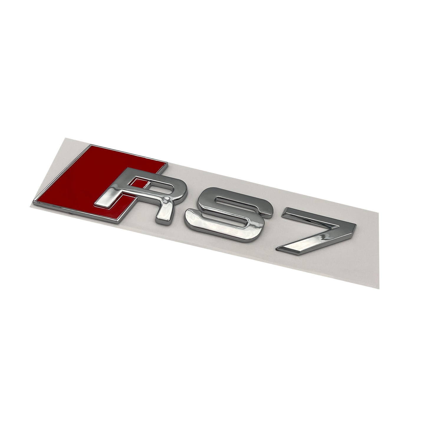 Audi RS7 Chrome Emblem 3D Badge Rear Trunk Tailgate fit Audi RS7 A7 S7 Logo
