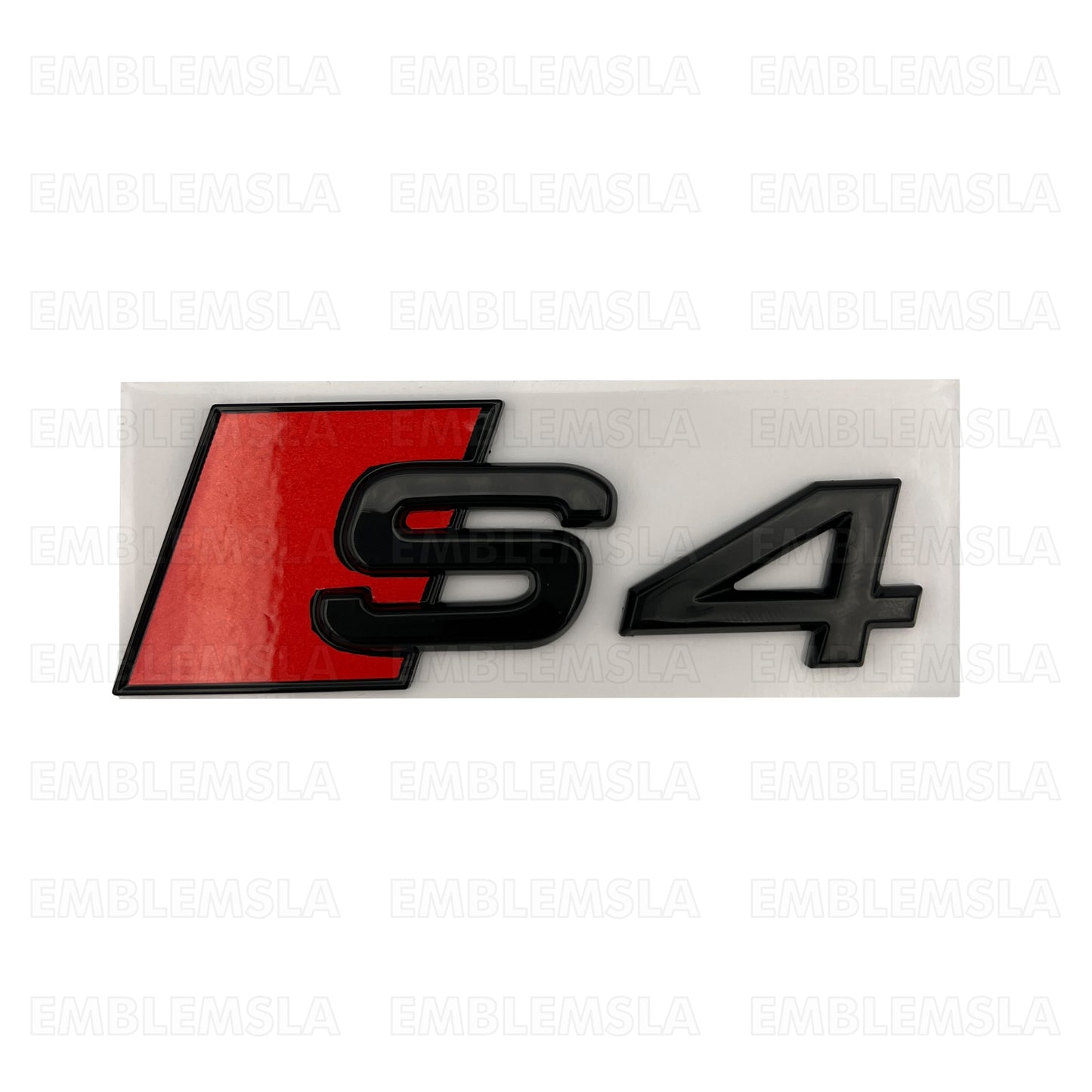 Audi S4 Emblem Gloss Black 3D Rear Trunk Lid Badge OEM S Line Logo Nameplate A4