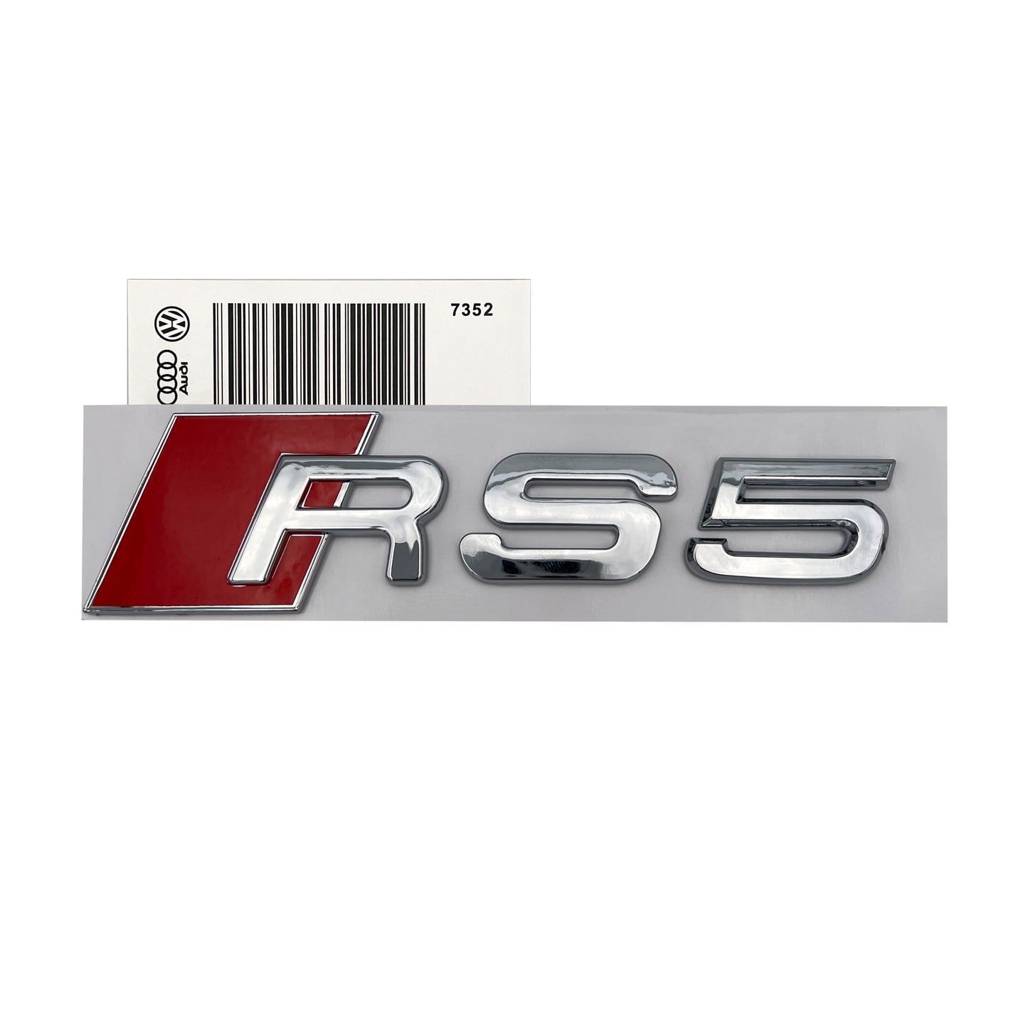 Audi RS5 Chrome Emblem 3D Badge Rear Trunk Tailgate for Audi RS5 S5 Logo A5
