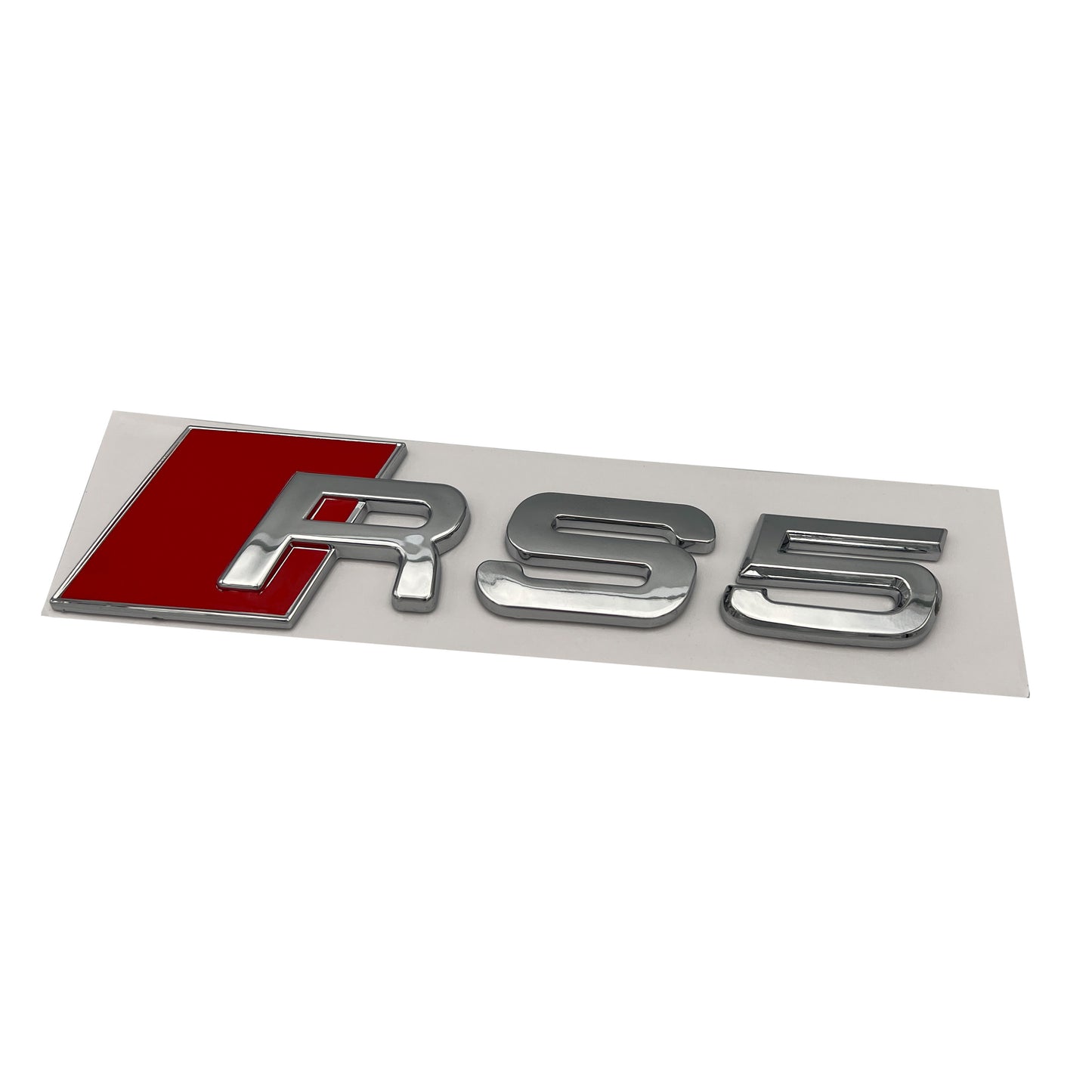 Audi RS5 Chrome Emblem 3D Badge Rear Trunk Tailgate for Audi RS5 S5 Logo A5