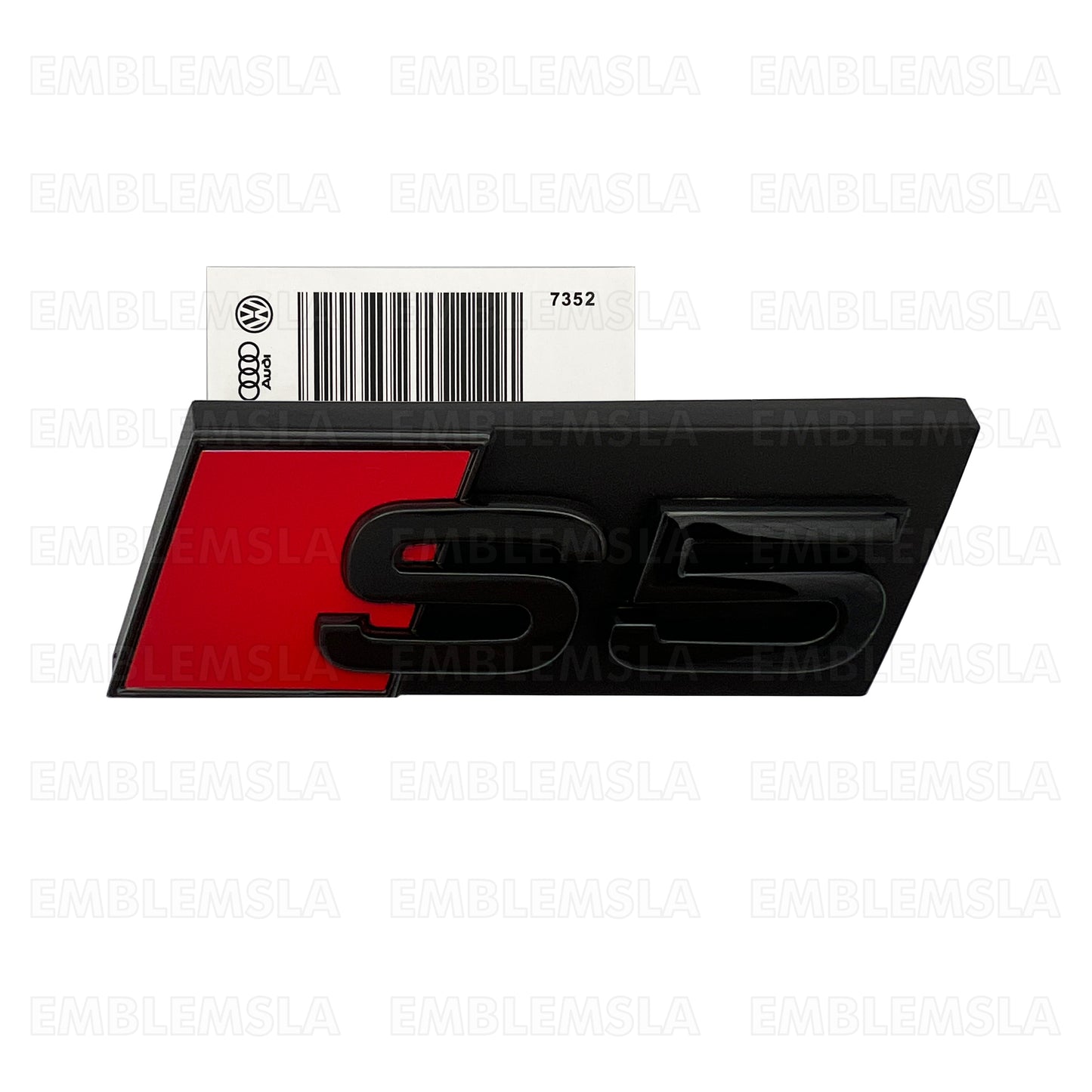 Audi S5 Front Grill Emblem Gloss Black for A5 S5 Hood Grille Badge Nameplate