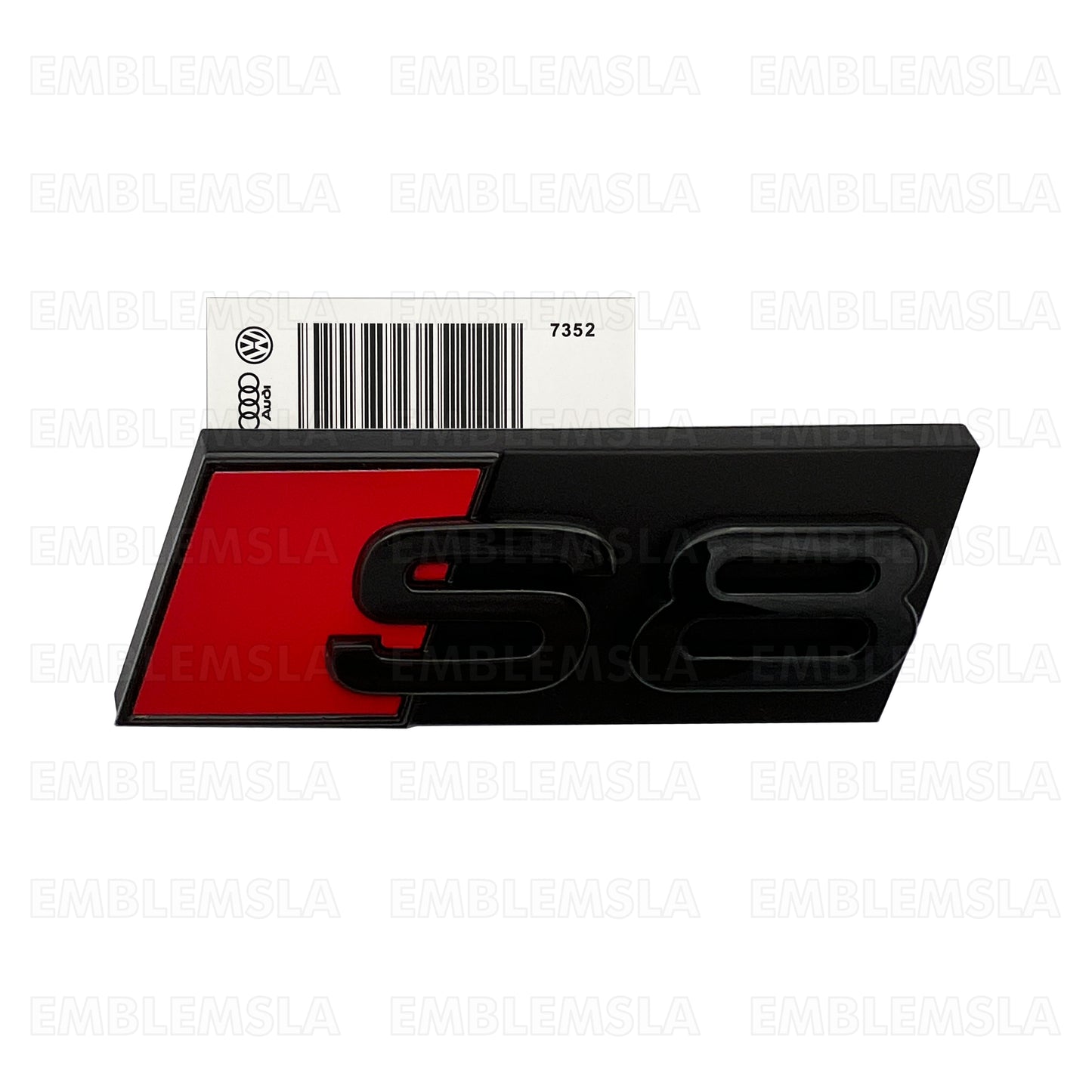 Audi S8 Front Grill Emblem Gloss Black for A8 S8 Hood Grille Badge Nameplate
