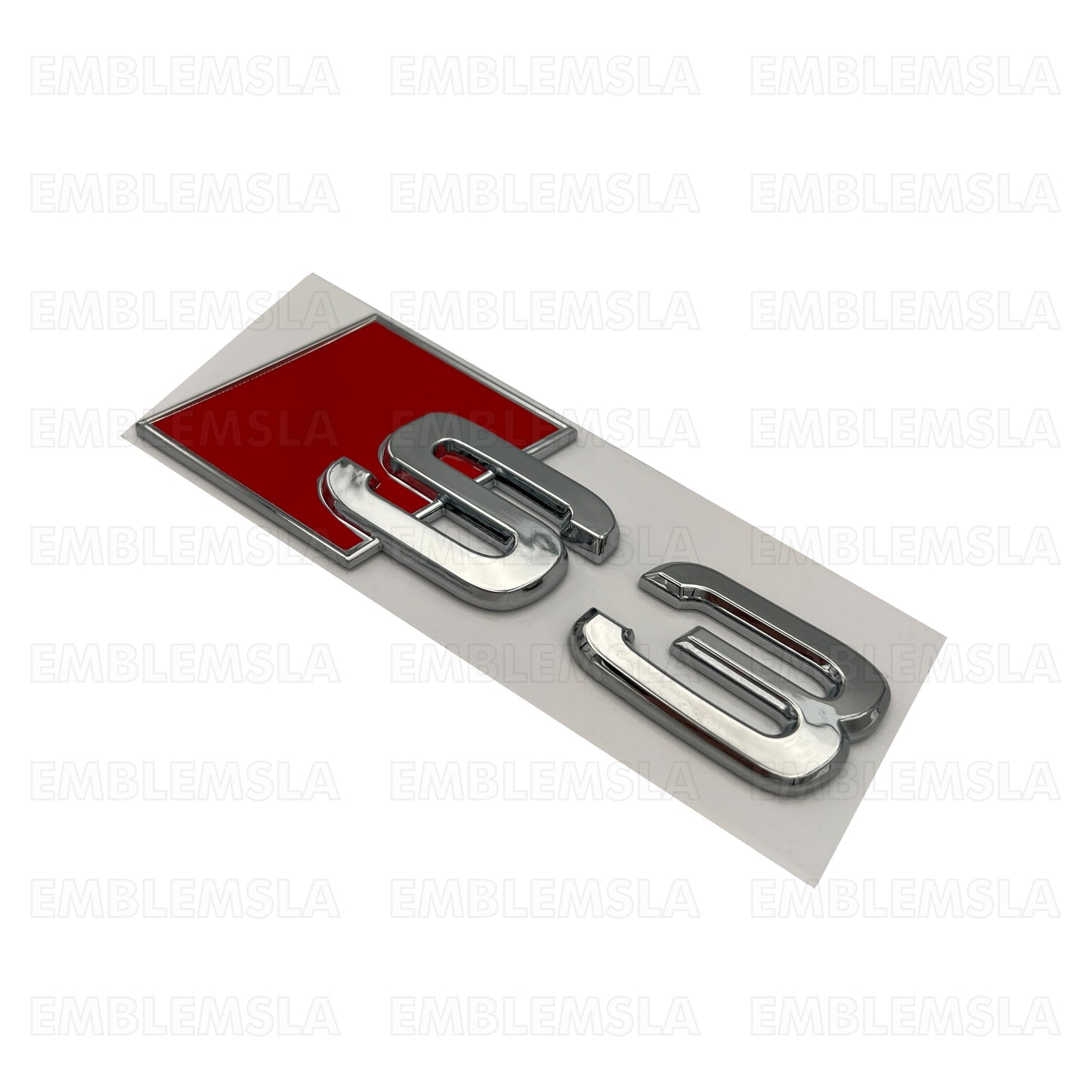 Audi S3 Emblem Chrome 3D Badge Rear Trunk Lid for S Line OEM Logo Nameplate A3