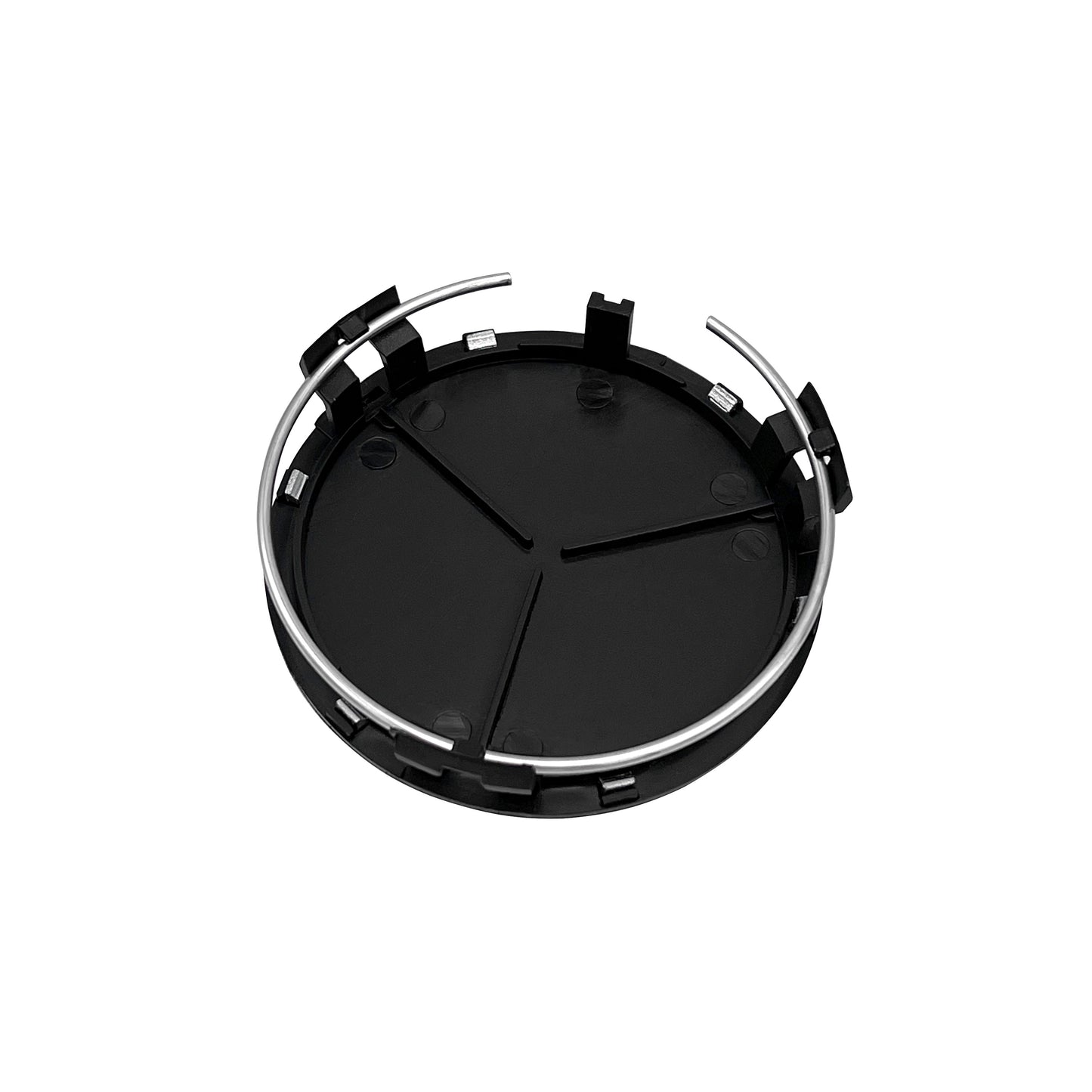 Mercedes Benz C E G ML S SL AMG 4x Flat Black Wheel Center Hub Caps Emblem 75MM