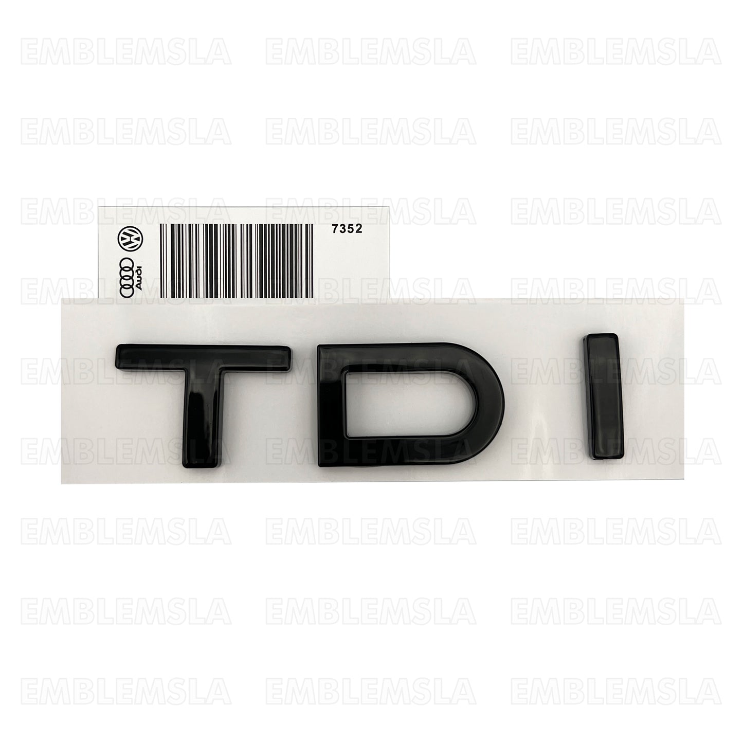 Audi TDI Gloss Black Emblem 3D Rear Trunk Lid Badge OEM S Line A3 A5 A5 A6 A7 Q5