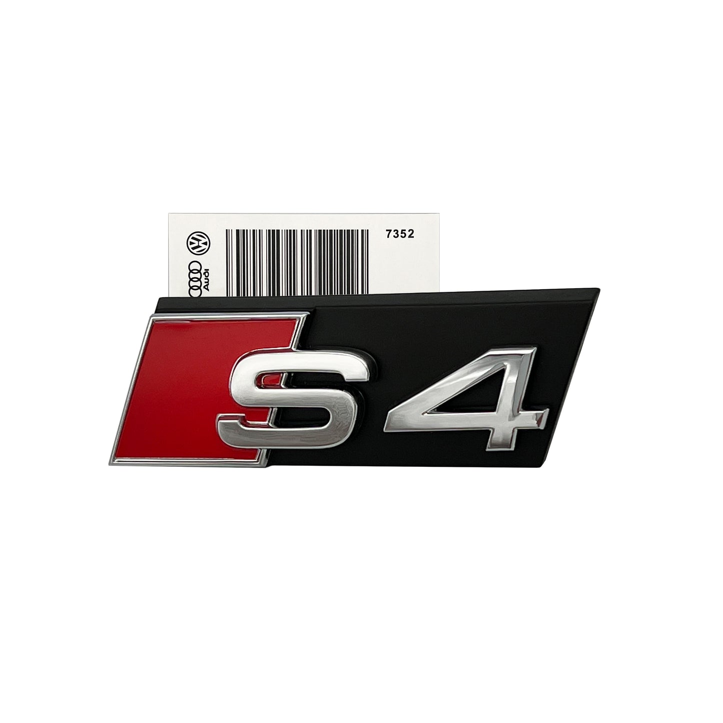 Audi S4 Front Grill Chrome Emblem fit A4 S4 B8 B9 Hood Grille Badge