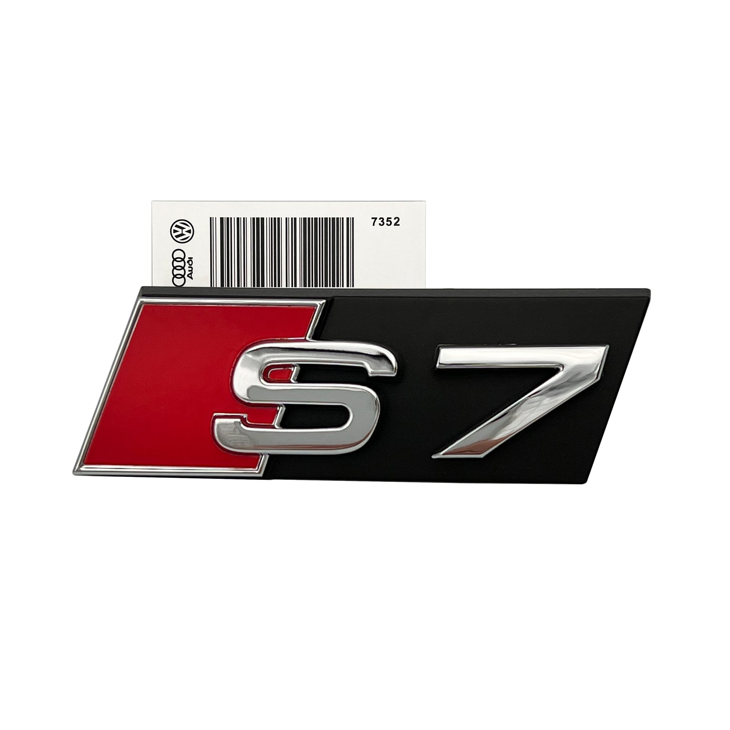 Audi S7 Front Grill Emblem Chrome fit A7 S7 Hood Grille Badge Nameplate