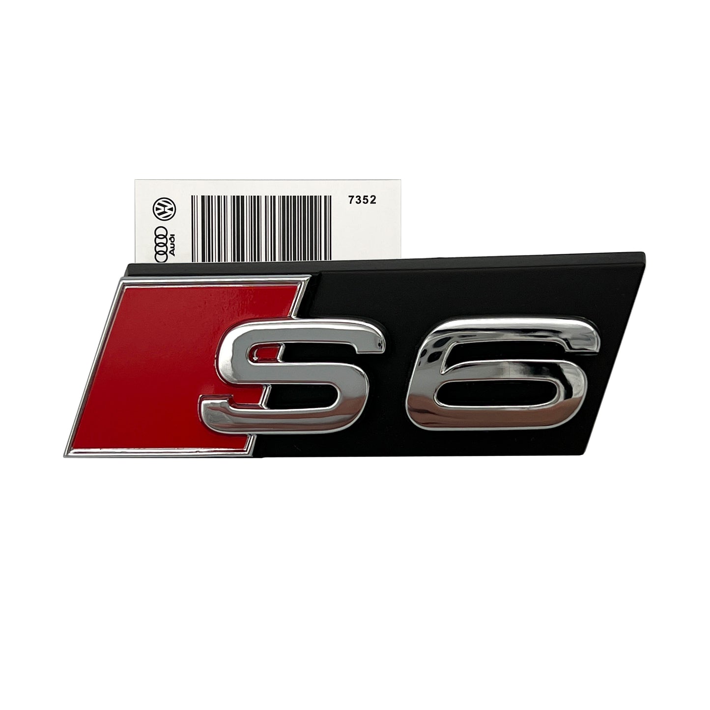 Audi S6 Front Grill Emblem Chrome fit A6 S6 Hood Grille Badge Nameplate OE Spec