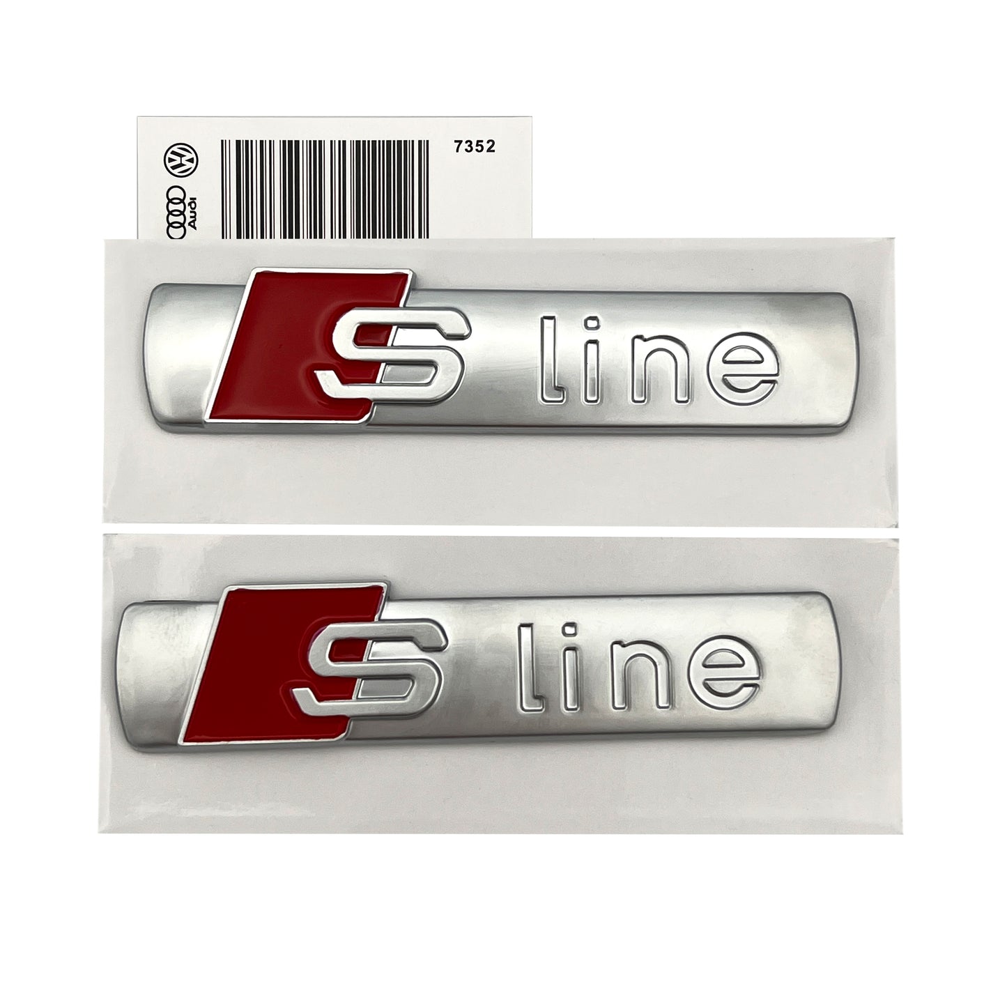 Audi S-Line Side Emblem Fender OEM Sport Badge A1 A3 A4 A5 A6 A7 A8 Q5 Q7 TT