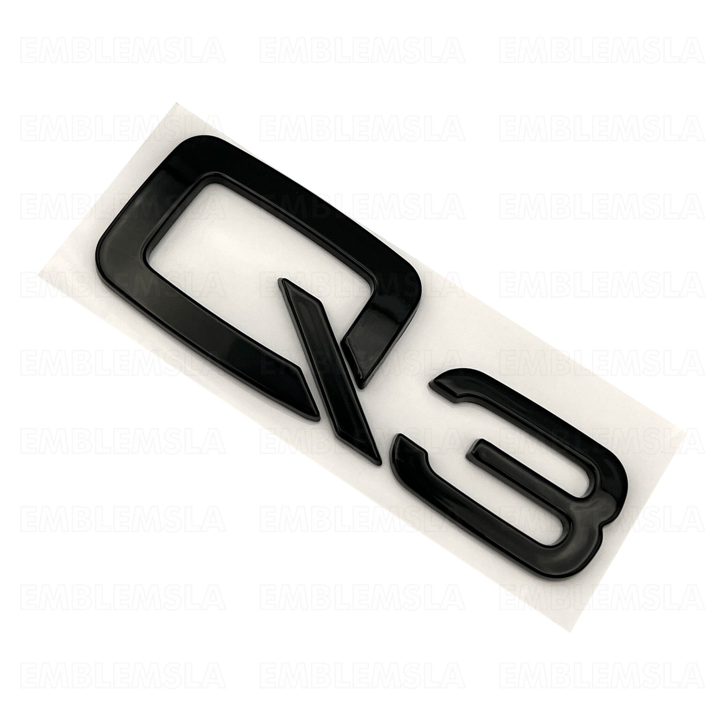 Audi Q3 Gloss Black Emblem 3D Rear Trunk Lid Badge OEM S Line Logo Nameplate SQ3