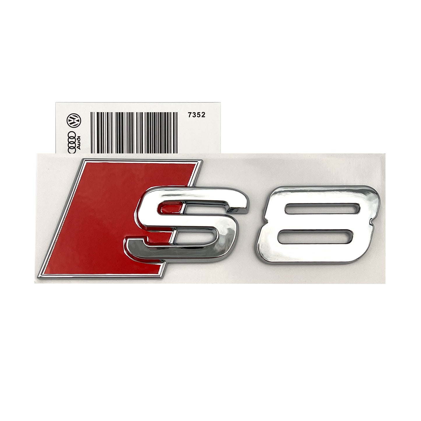 Audi S8 Emblem Chrome 3D Badge Rear Trunk Lid for S Line OEM Logo Nameplate A8