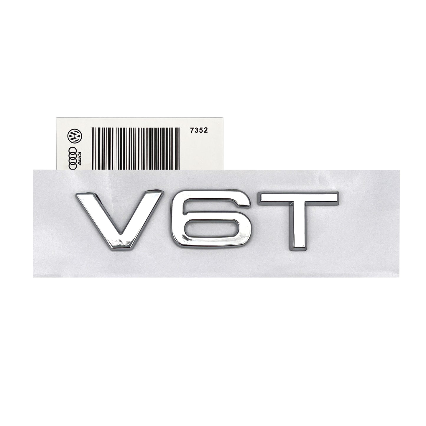 Audi V6T Emblem Chrome OEM Side Fender Badge A4 A5 A6 A7 S6 Q3 Q5 Q7 TT 2x