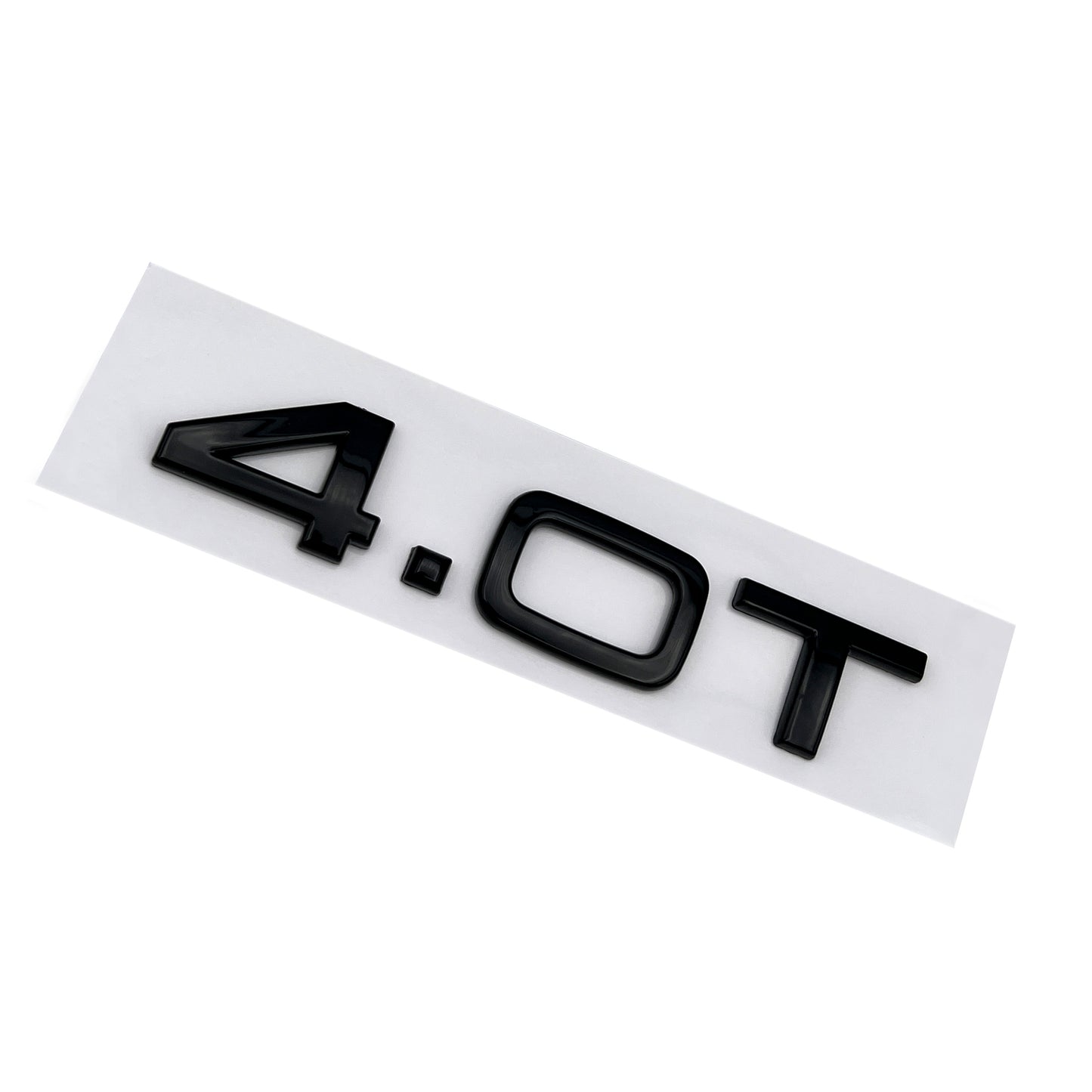 Audi 4.0T Emblem Gloss Black 3D Badge Trunk Nameplate OEM SUV Q5 Q7 S Line