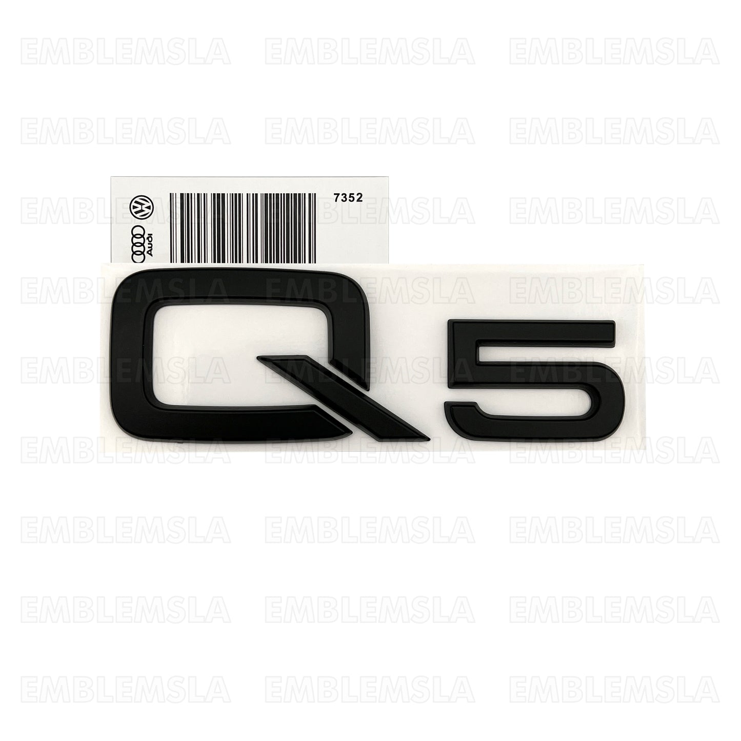 Audi Q5 Matte Black Emblem Rear Trunk Lid 3D Badge OEM S Line Logo Nameplate SQ5